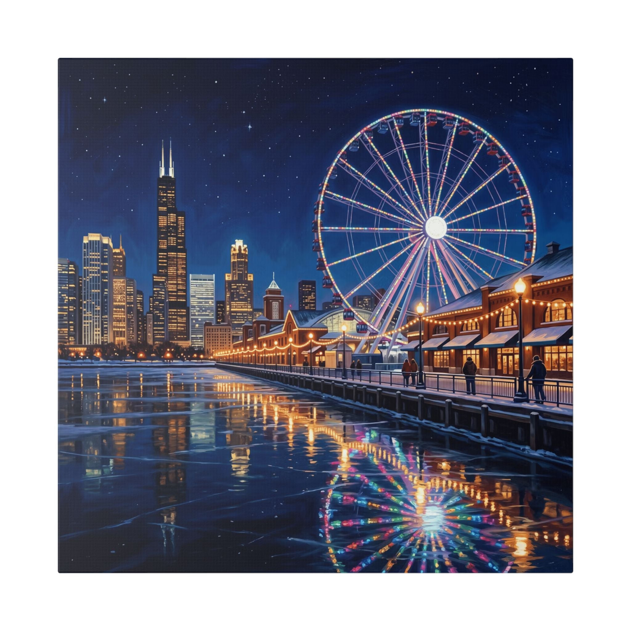 Chicago Navy Pier Ferris Wheel Canvas