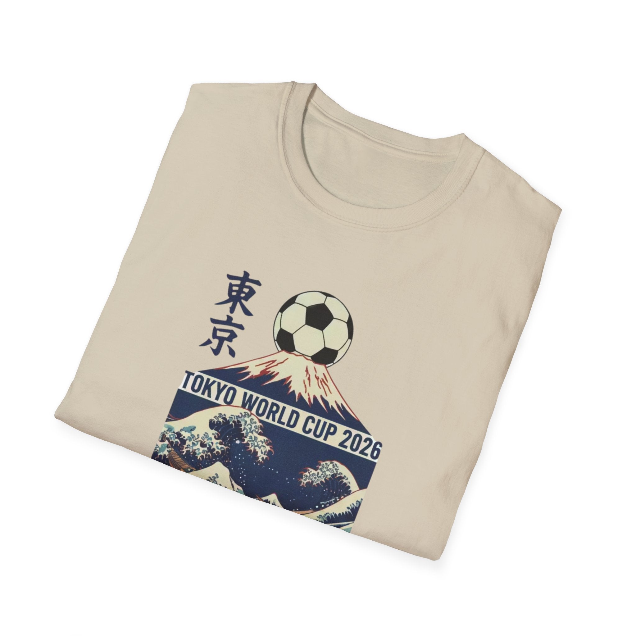 Tokyo World Cup 2026 Soccer T‑Shirt — Great Wave Football Design