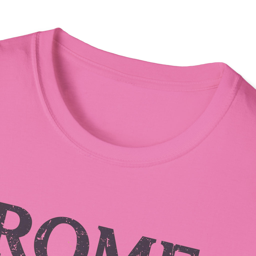 Rome Vintage Stripes T-Shirt — "When in Rome" Travel Tee