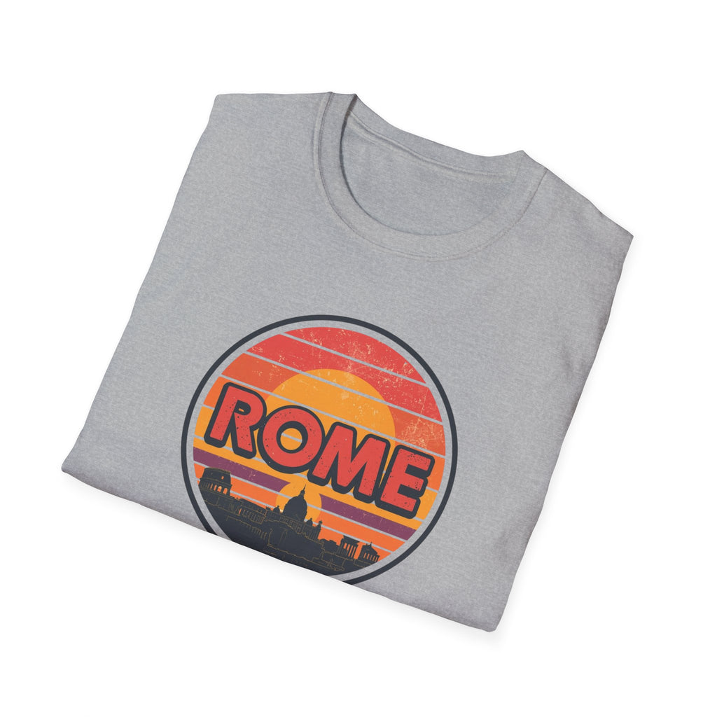 Rome Vintage Sunset T-Shirt — Retro Italian Travel Tee