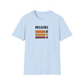 Miami Retro Stripes T-Shirt | Vintage Sunset Bars Tee