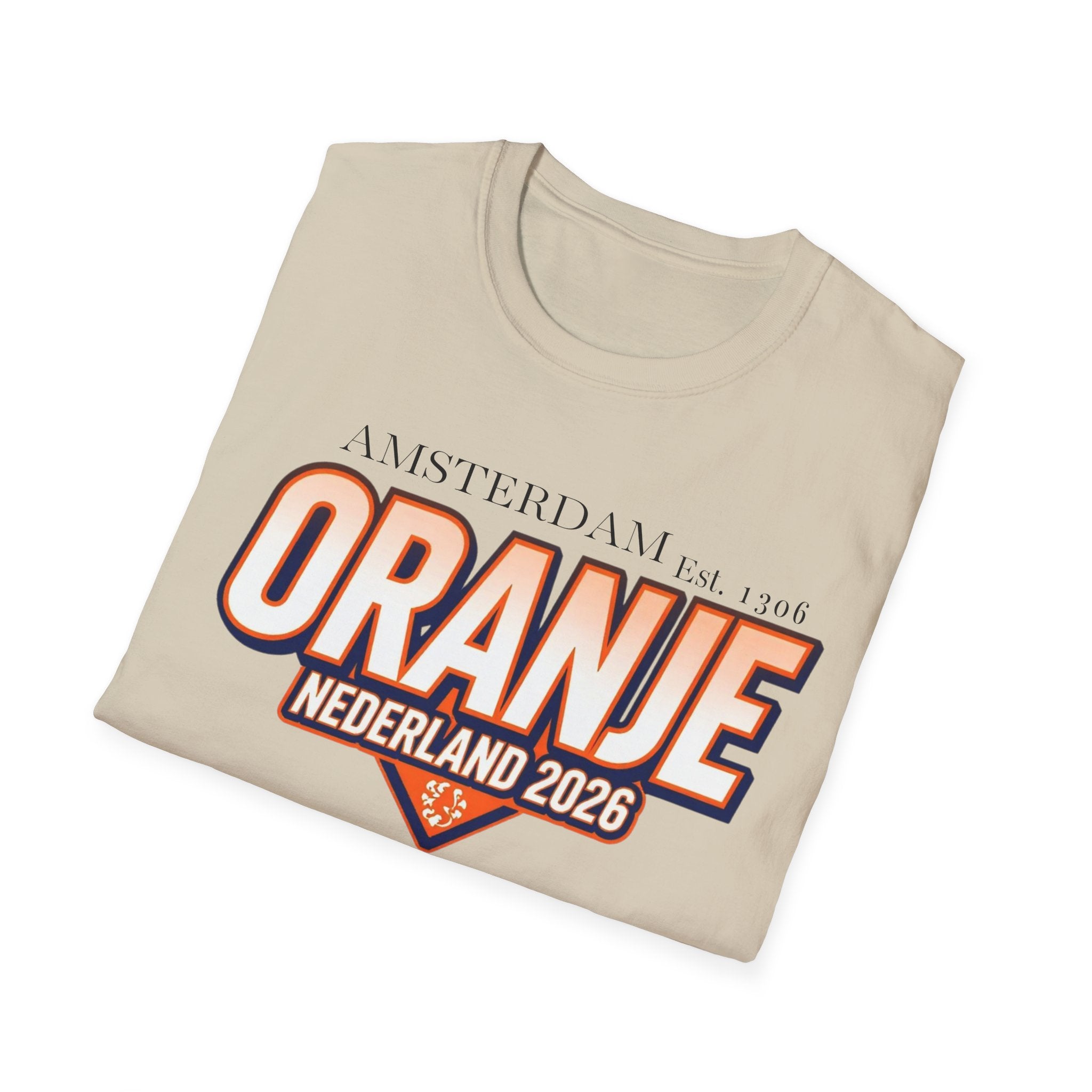 Oranje Nederland 2026 T-Shirt – Amsterdam Football Fan Tee