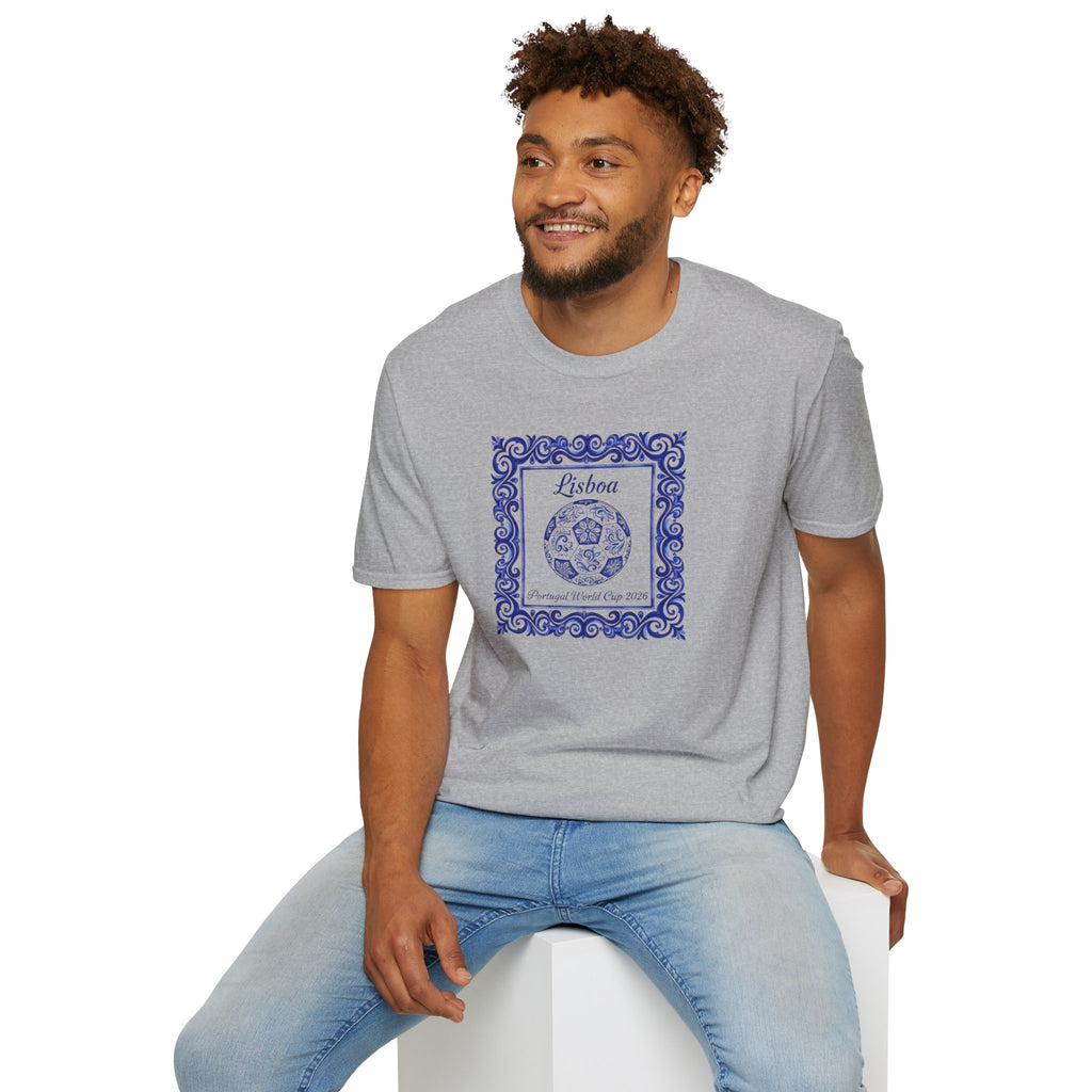 Lisboa Azulejo T-Shirt — Portuguese Tile Vintage Travel Tee