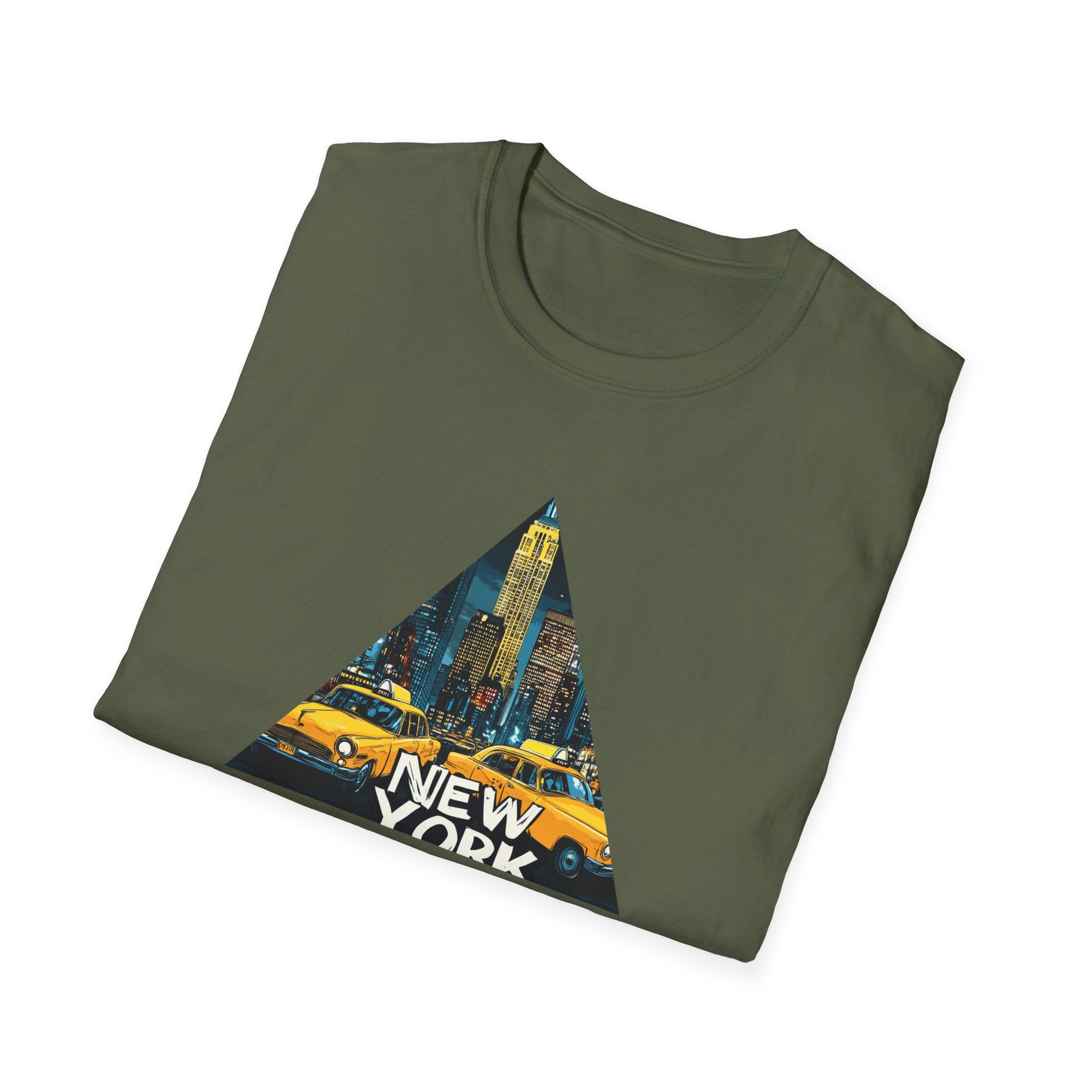 New York City Taxi Triangle T-Shirt | NYC Skyline Graphic Tee