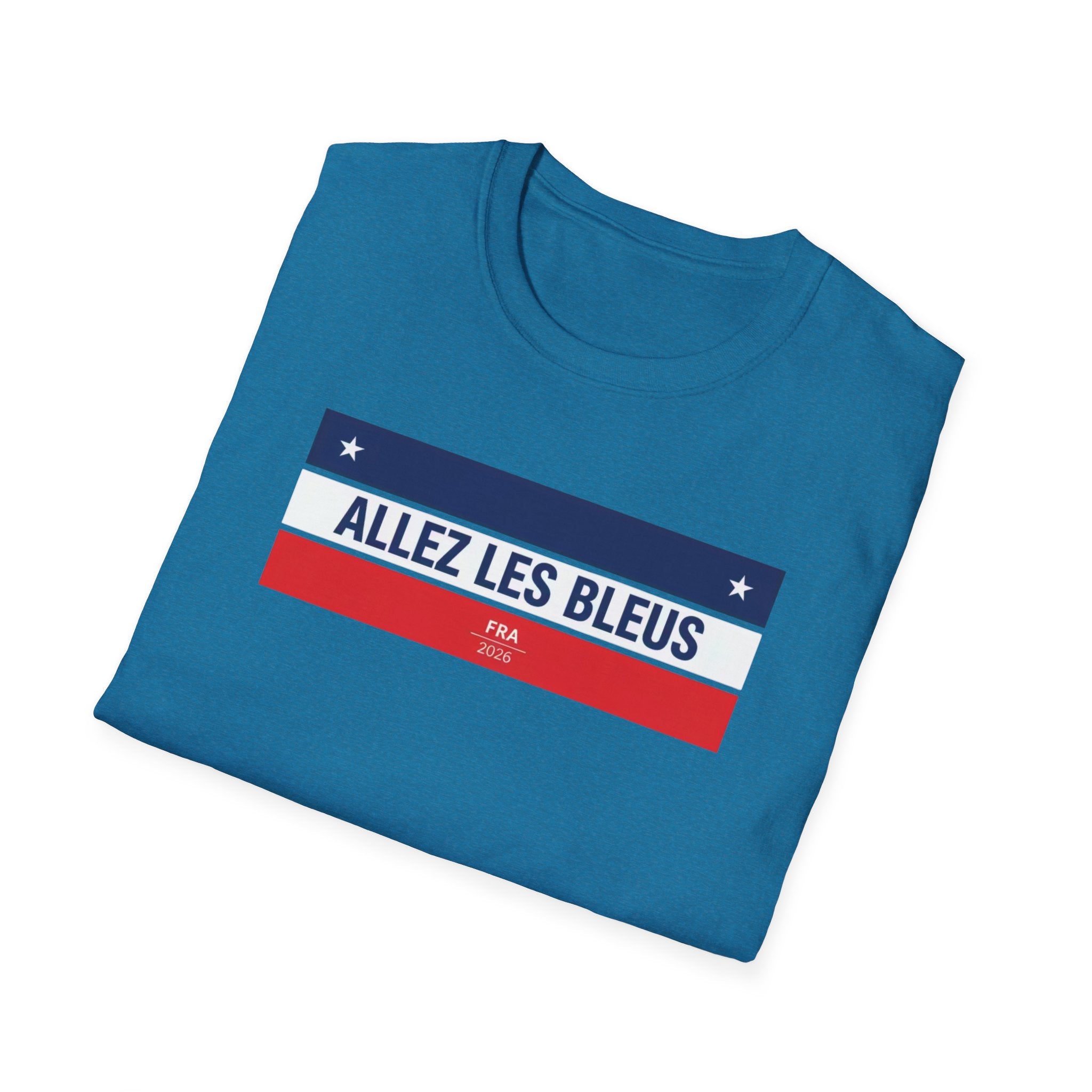 T-Shirt — Allez Les Bleus French Flag Soccer Supporter Tee