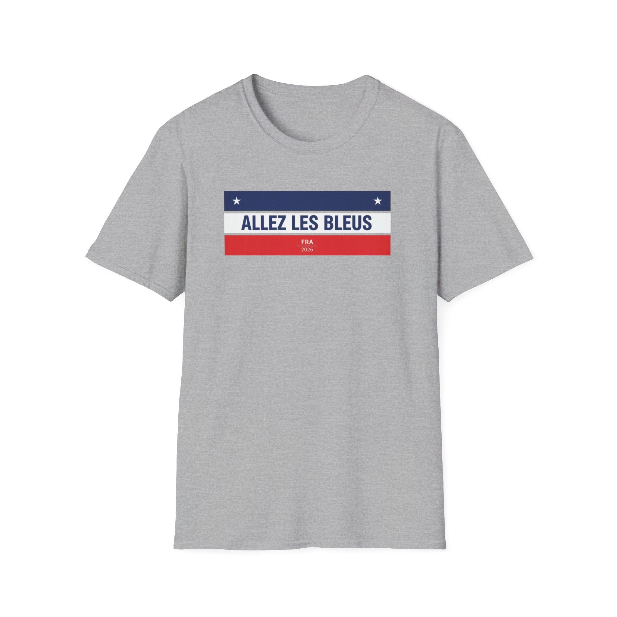 T-Shirt — Allez Les Bleus French Flag Soccer Supporter Tee