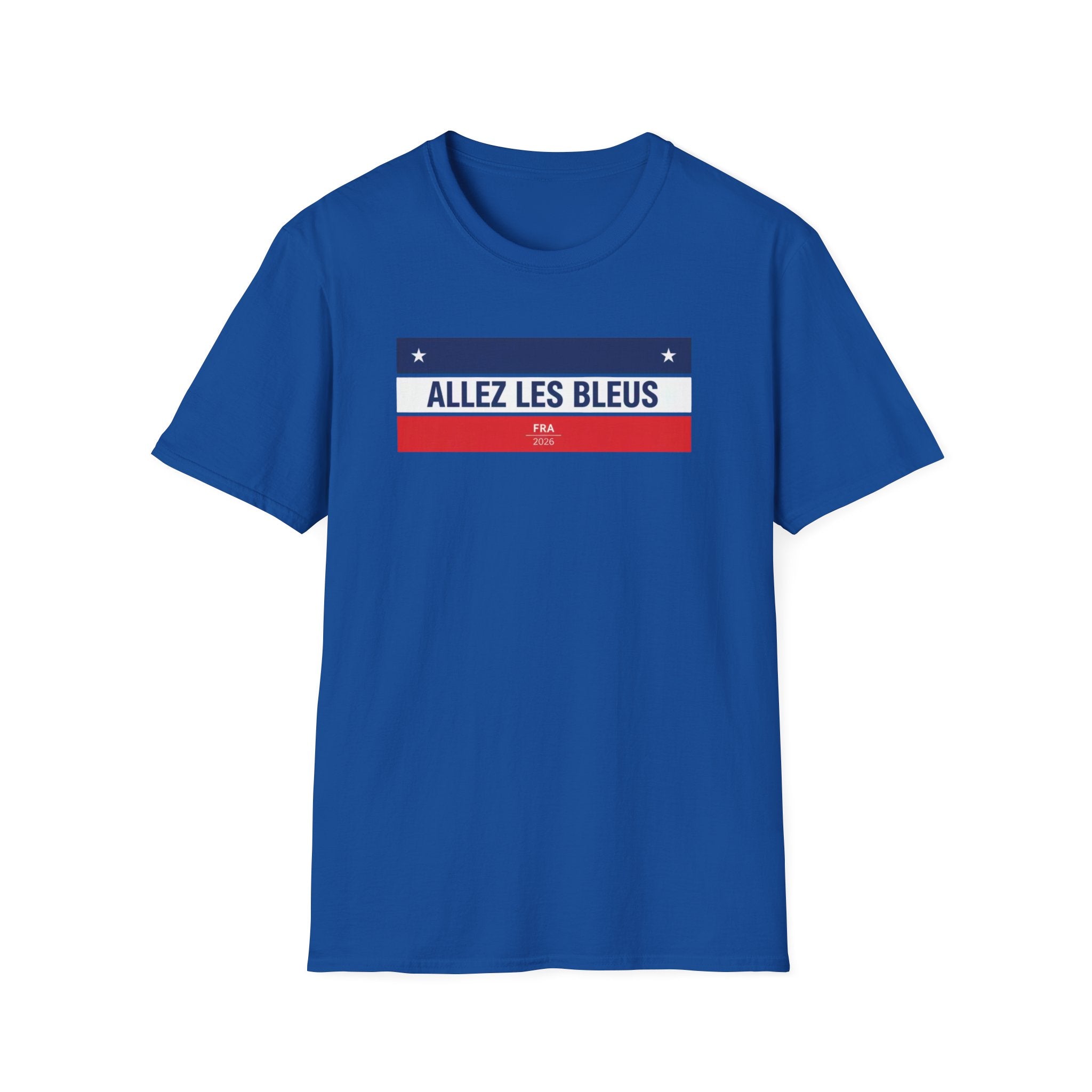 T-Shirt — Allez Les Bleus French Flag Soccer Supporter Tee