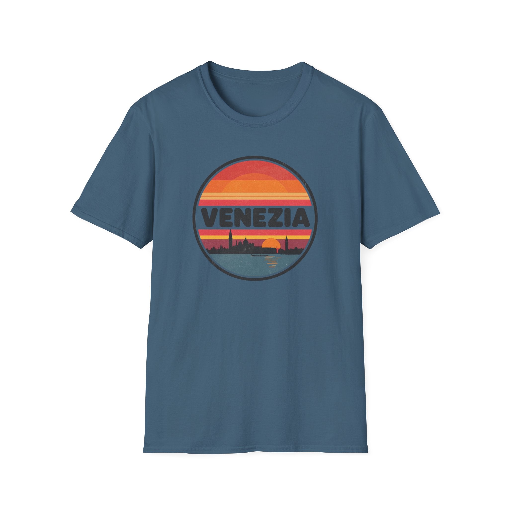 Venezia Sunset T-Shirt — Retro Venice Skyline Tee