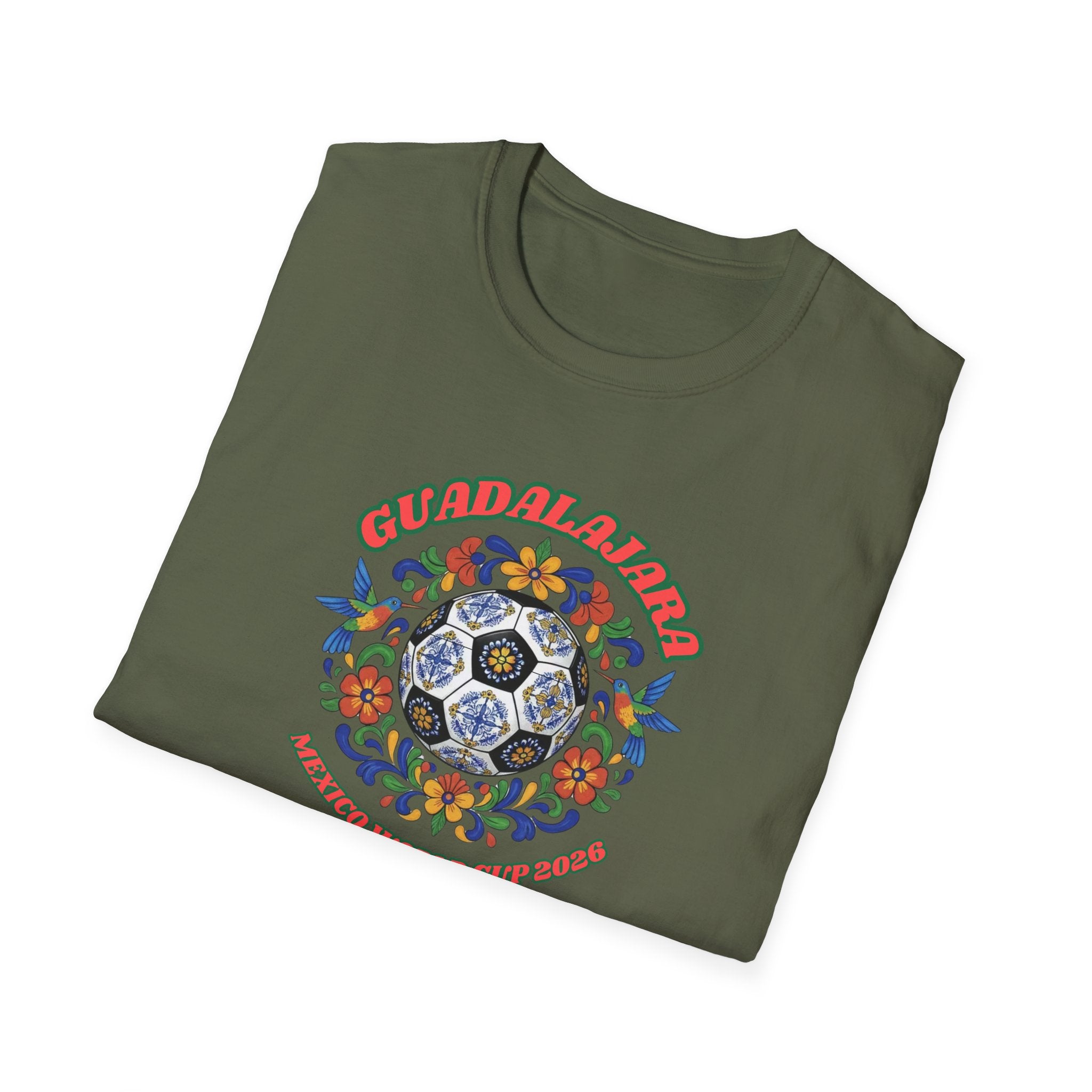 Day of the Dead Floral Soccer T-Shirt – Mexican Calavera Football Design