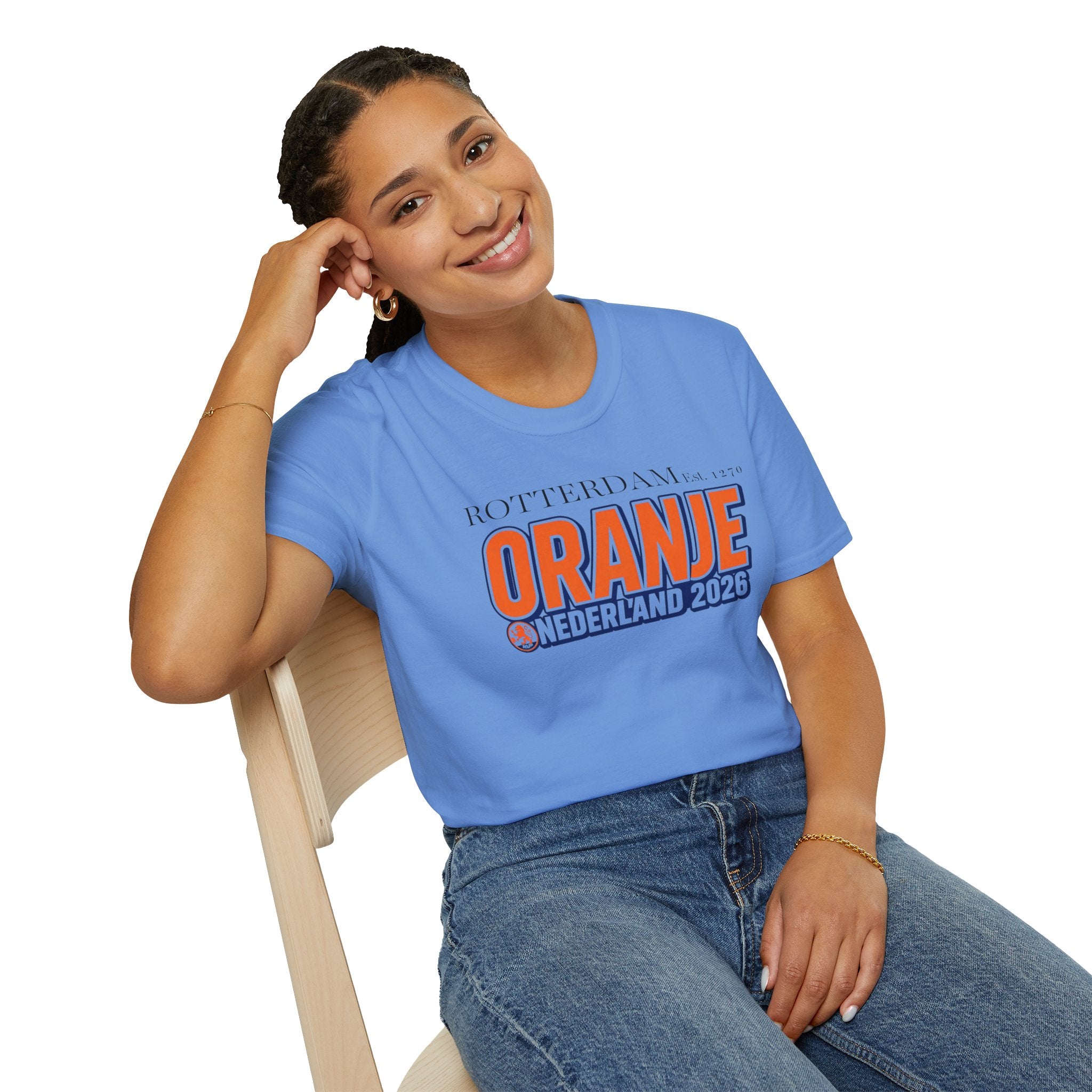 Oranje Nederland 2026 T-Shirt — Rotterdam Football Fan Tee