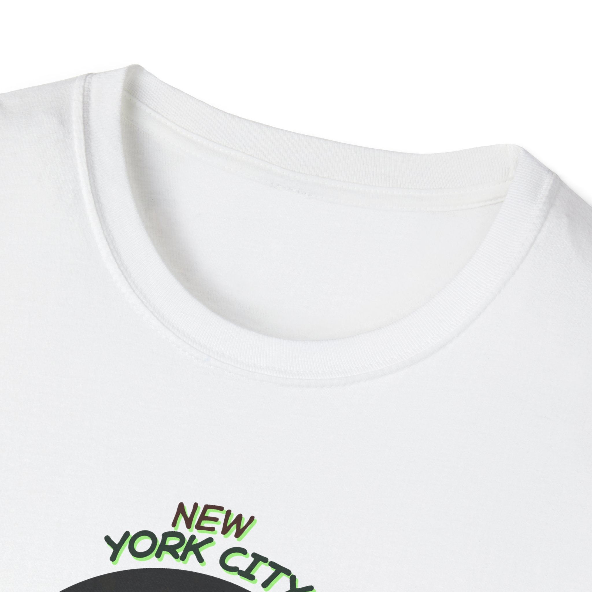 New York City Concrete Jungle T-Shirt | Skyline Silhouette, Green Badge