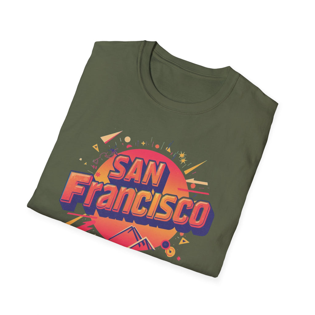 San Francisco Retro Sunset T-Shirt — Vintage City Skyline Tee