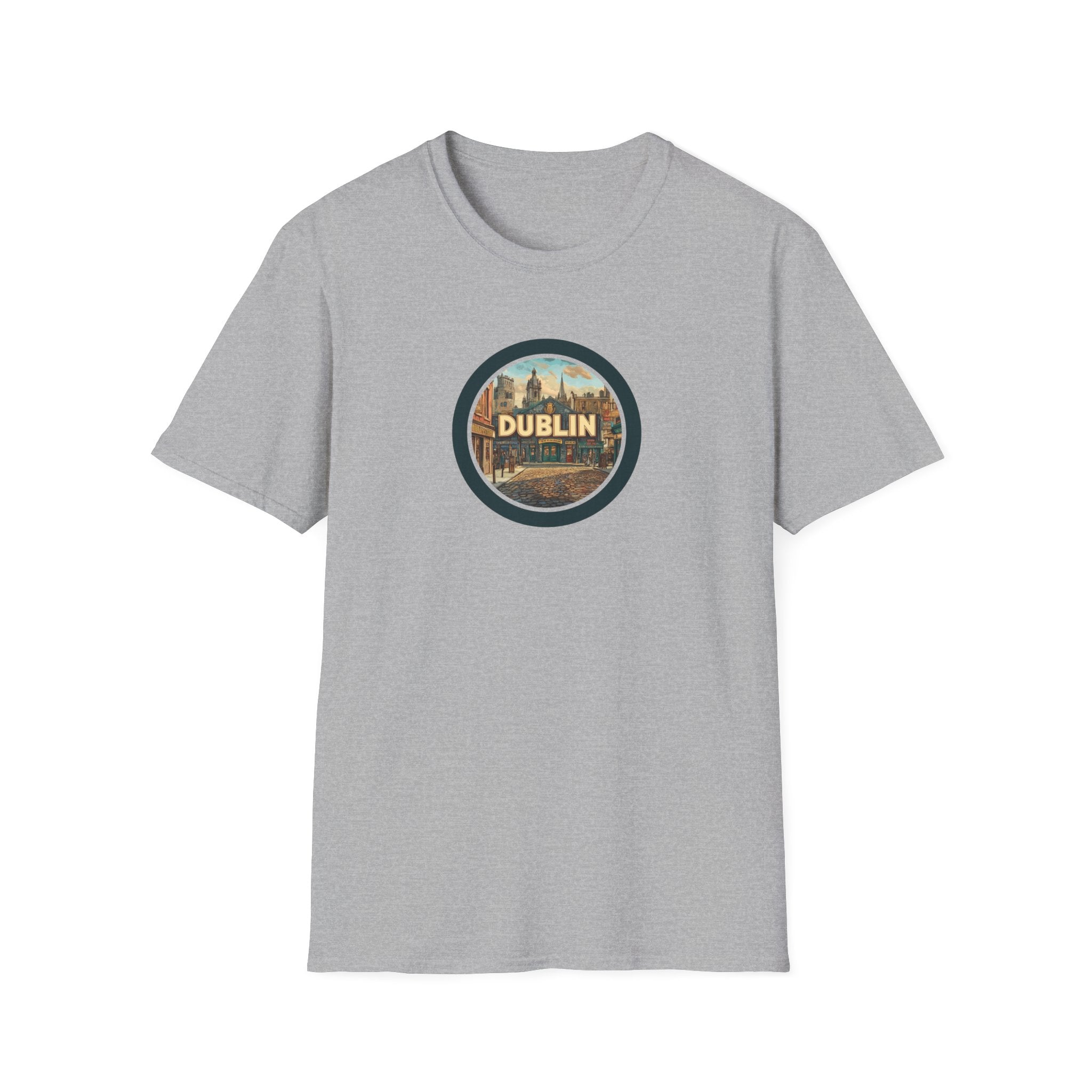 Dublin Vintage Cityscape T-Shirt | Ireland Travel Souvenir
