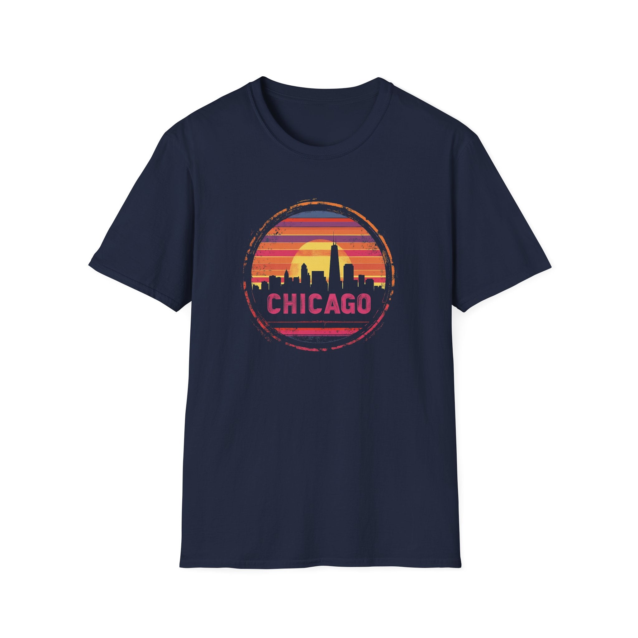 Chicago Sunset Skyline T-Shirt