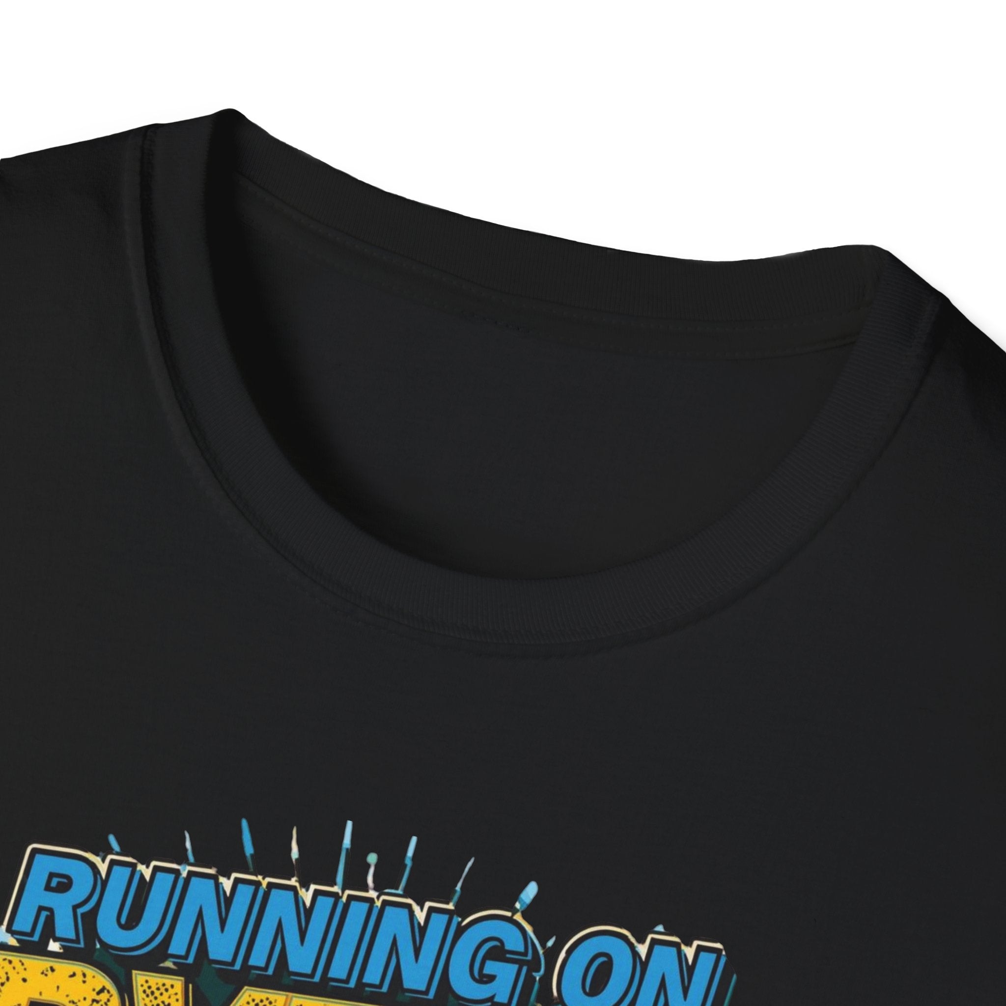 Running on Bytes and Vibes T-Shirt — Austin Retro Tech Graphic Tee