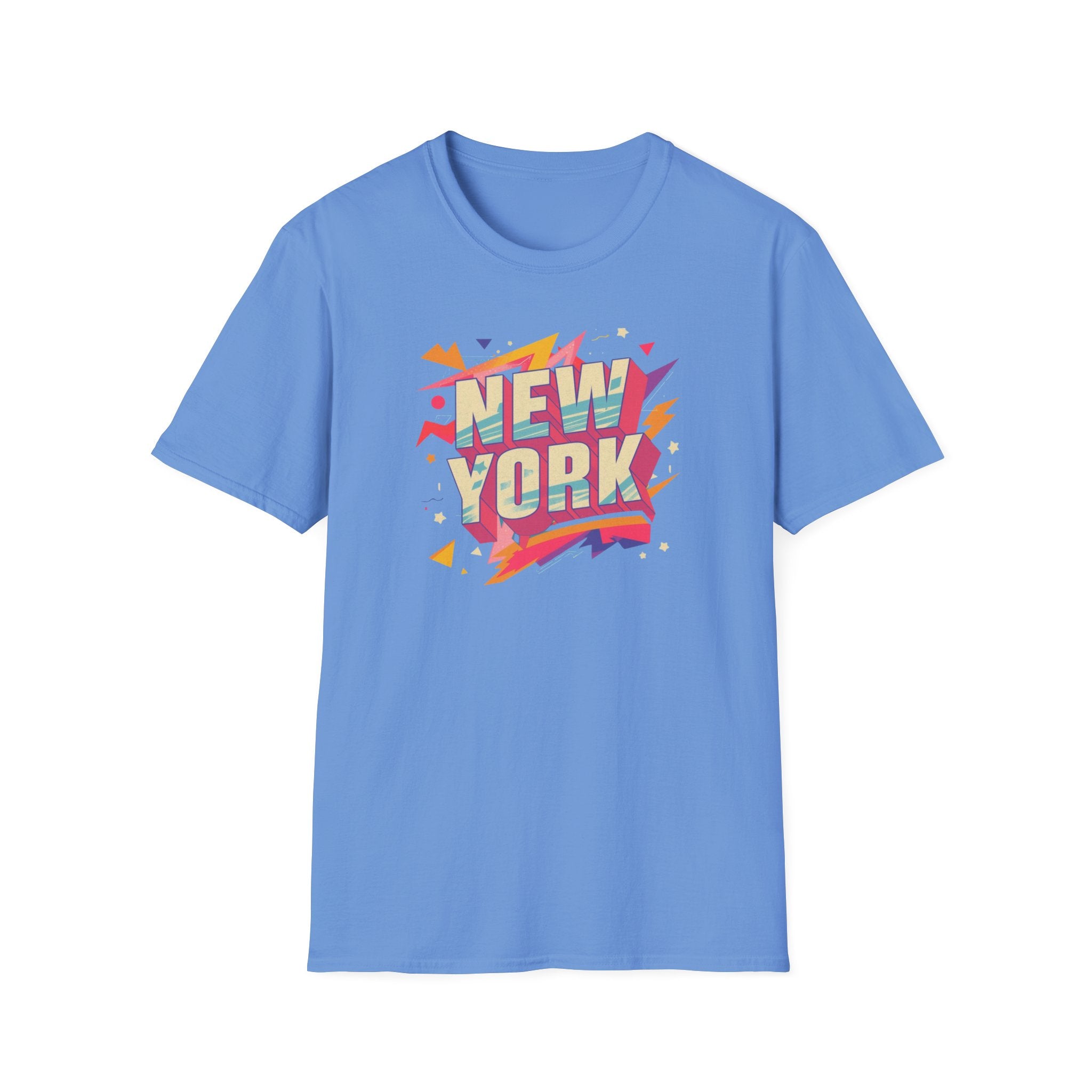 New York Retro Pop Art T-Shirt | Colorful City Typography