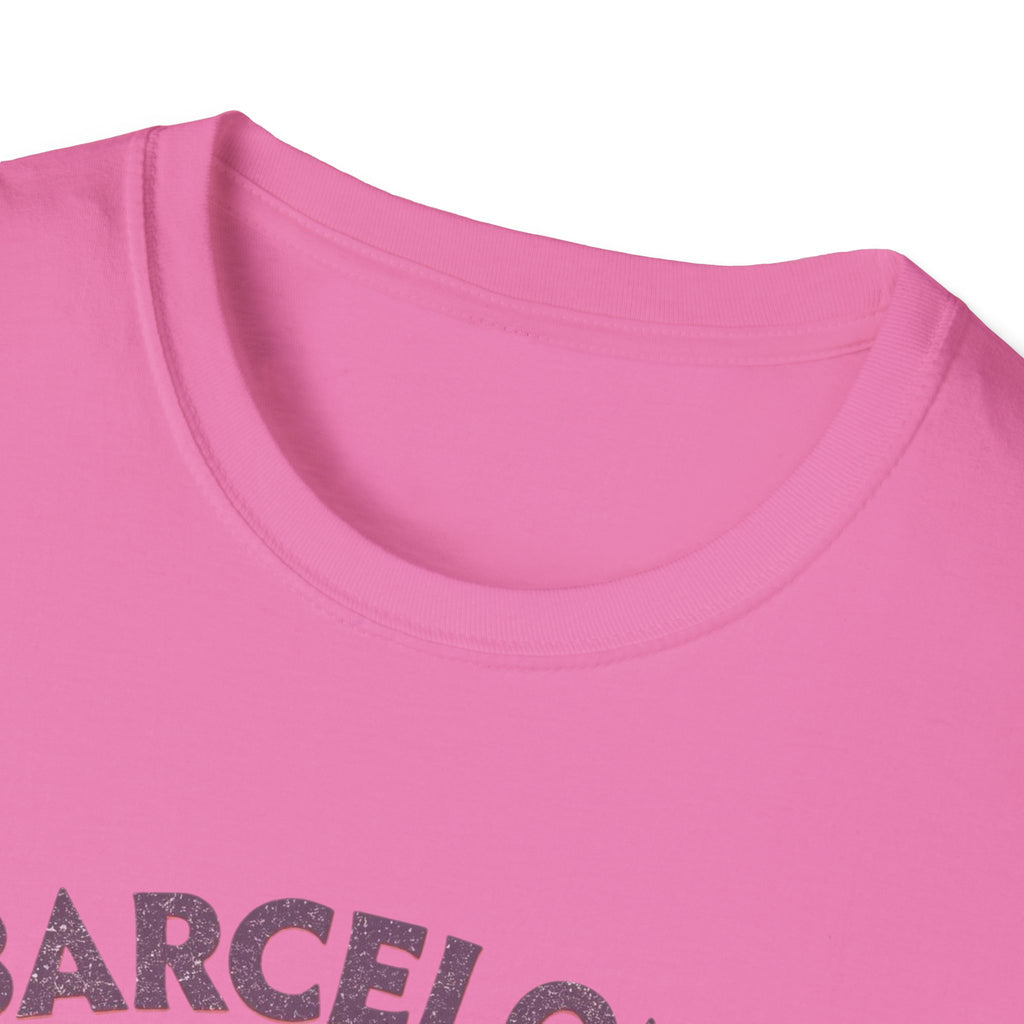 Barcelona "Més que awesome" Retro Striped T-Shirt