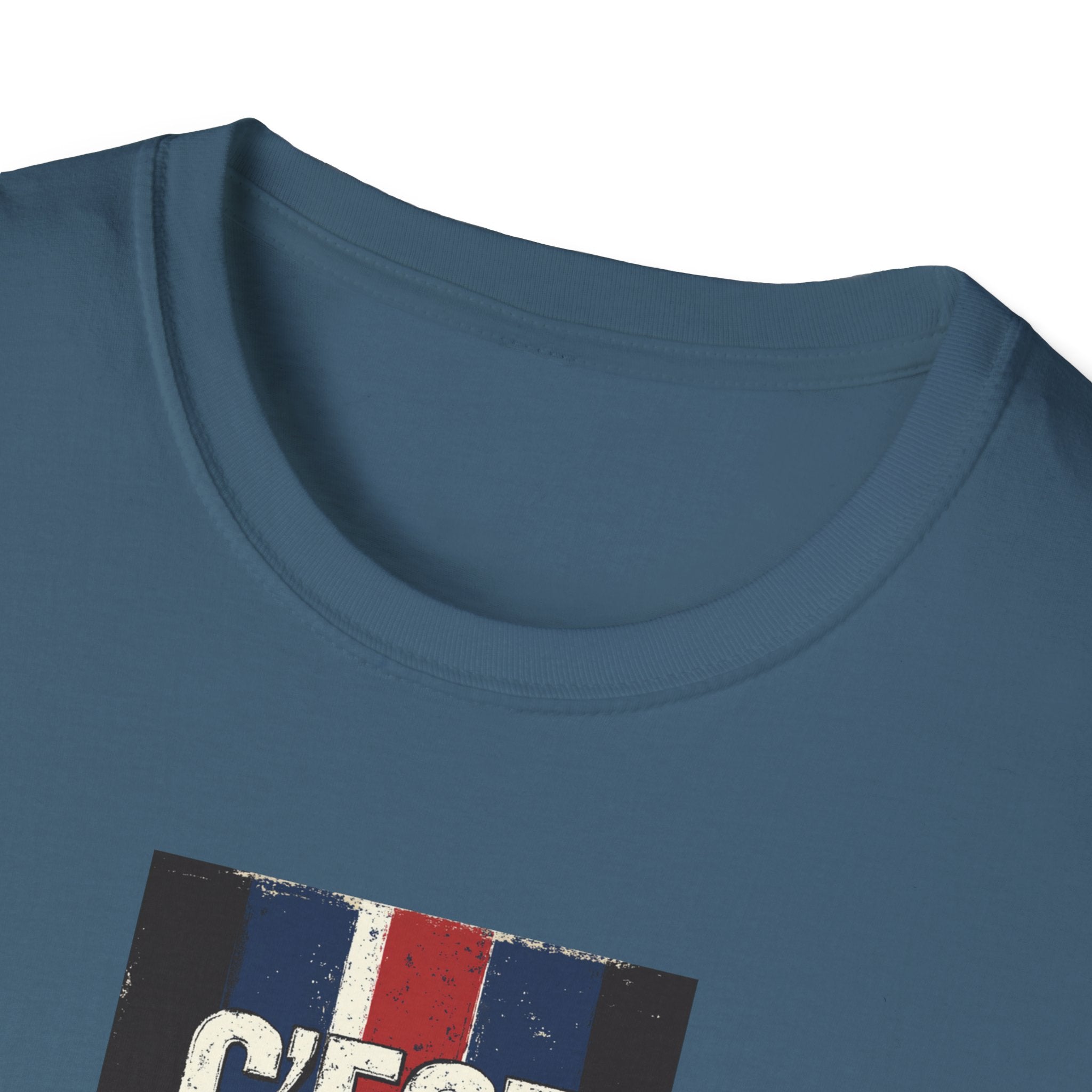 C'est Bon French Flag Stripe T-Shirt | Retro French Phrase Tee