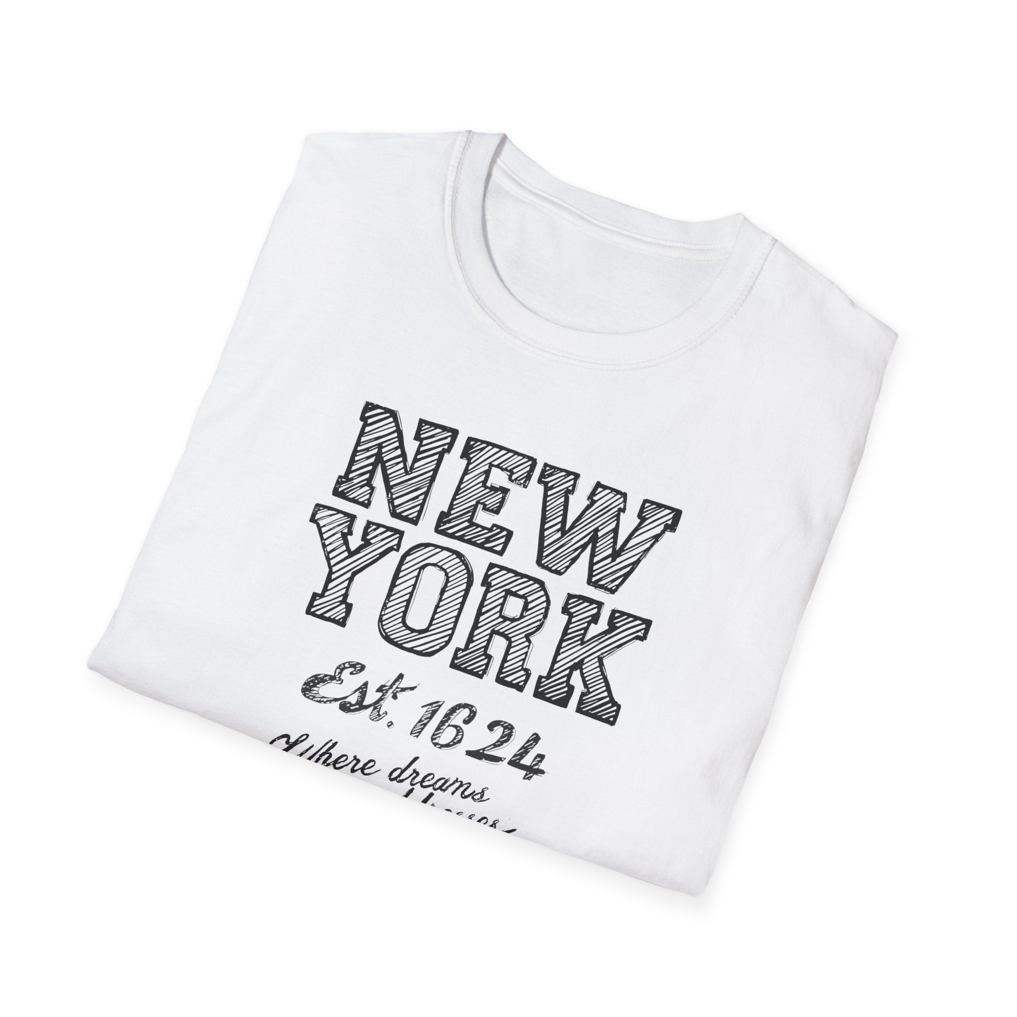 New York Est. 1624 Vintage City T-Shirt — Retro Travel Tee