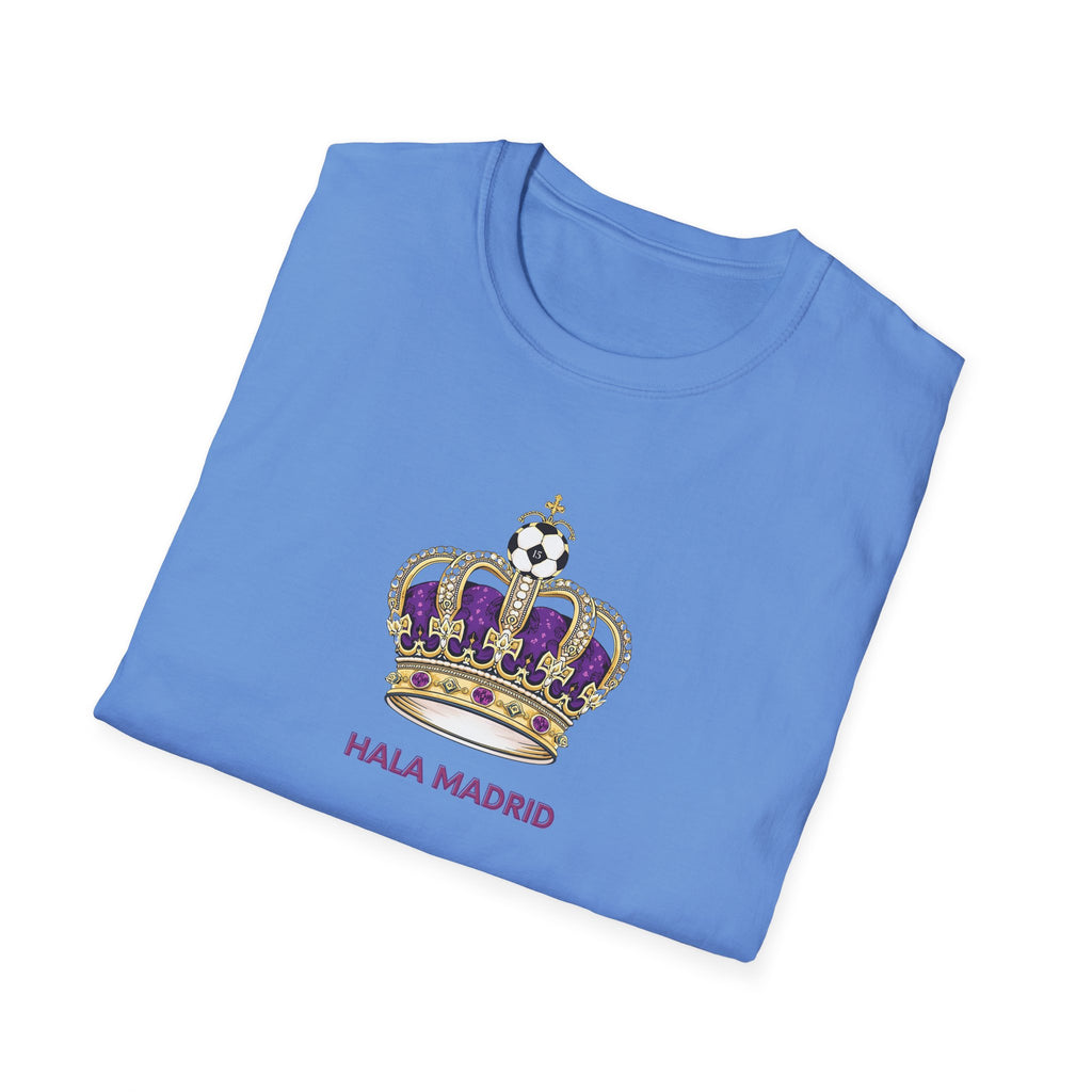 Crown with Soccer Ball Hala Madrid T-Shirt | Football Fan Tee