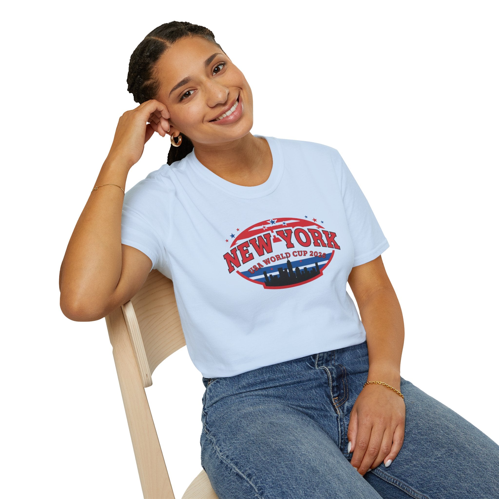New York World Cup 2026 T-Shirt — Vintage Skyline Soccer Tee