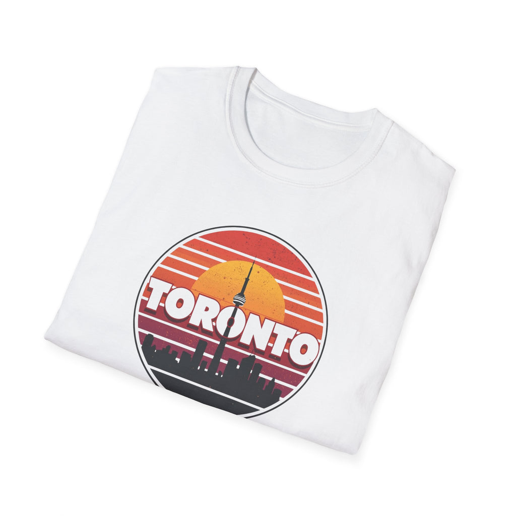 Toronto Retro Sunset T-Shirt — Vintage City Skyline Tee