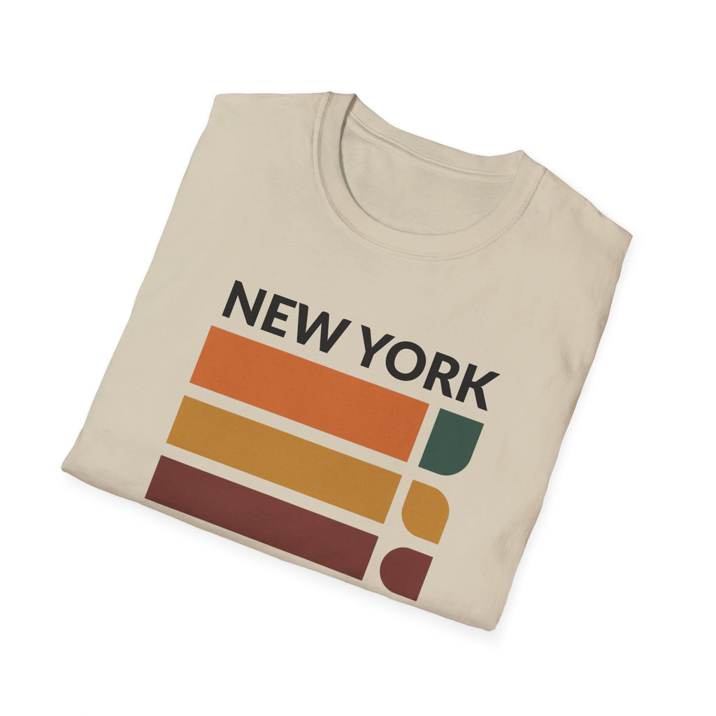 Chicago Retro Stripes T-Shirt | Vintage City Skyline Tee