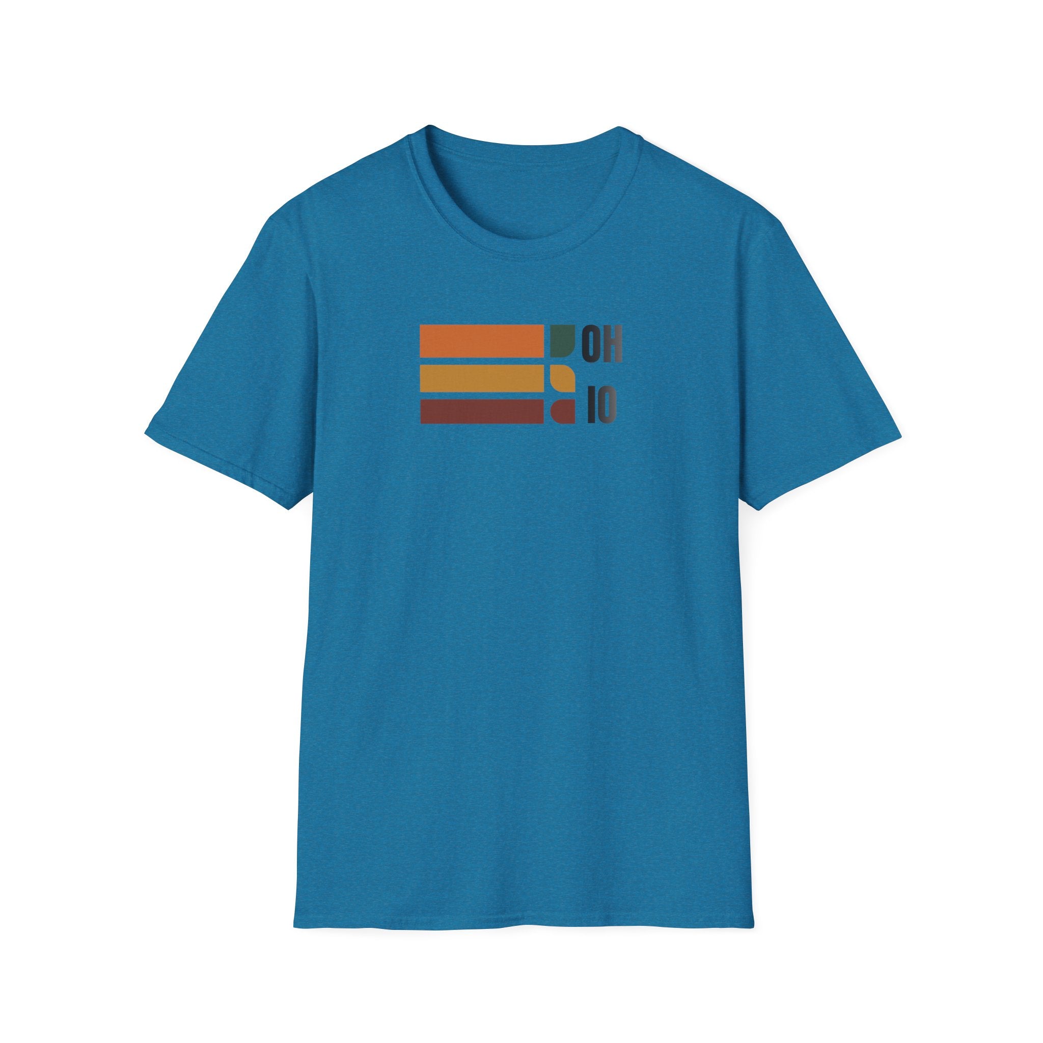 Ohio State Outline Stripes T-Shirt | Retro Buckeye Pride