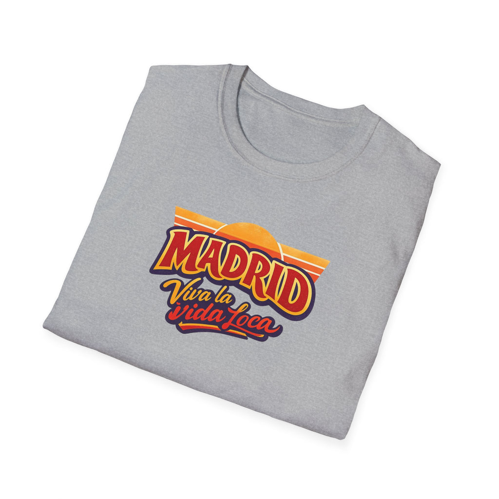 Madrid Viva La Vida Retro Graphic T-Shirt