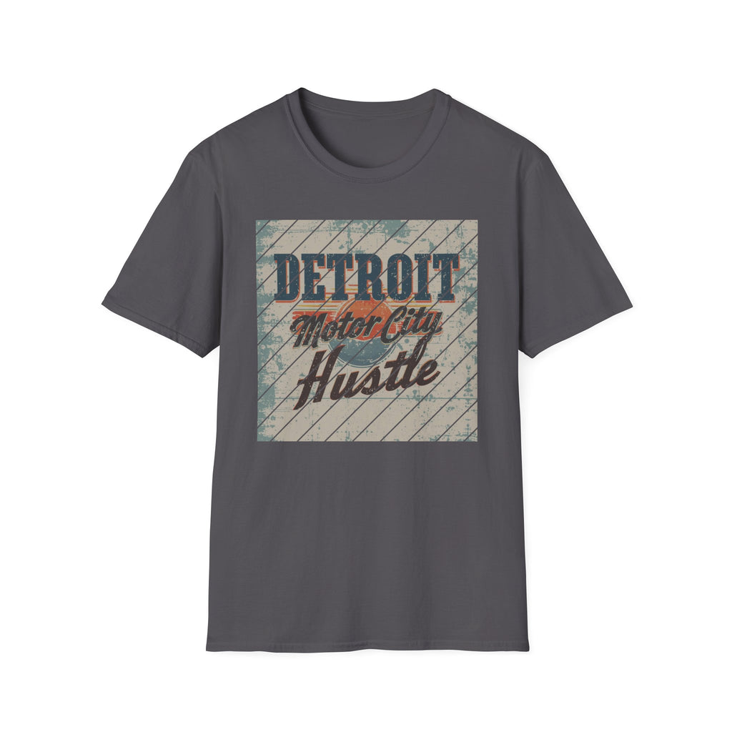 Detroit Hustle T-Shirt — Vintage Distressed Motor City Tee