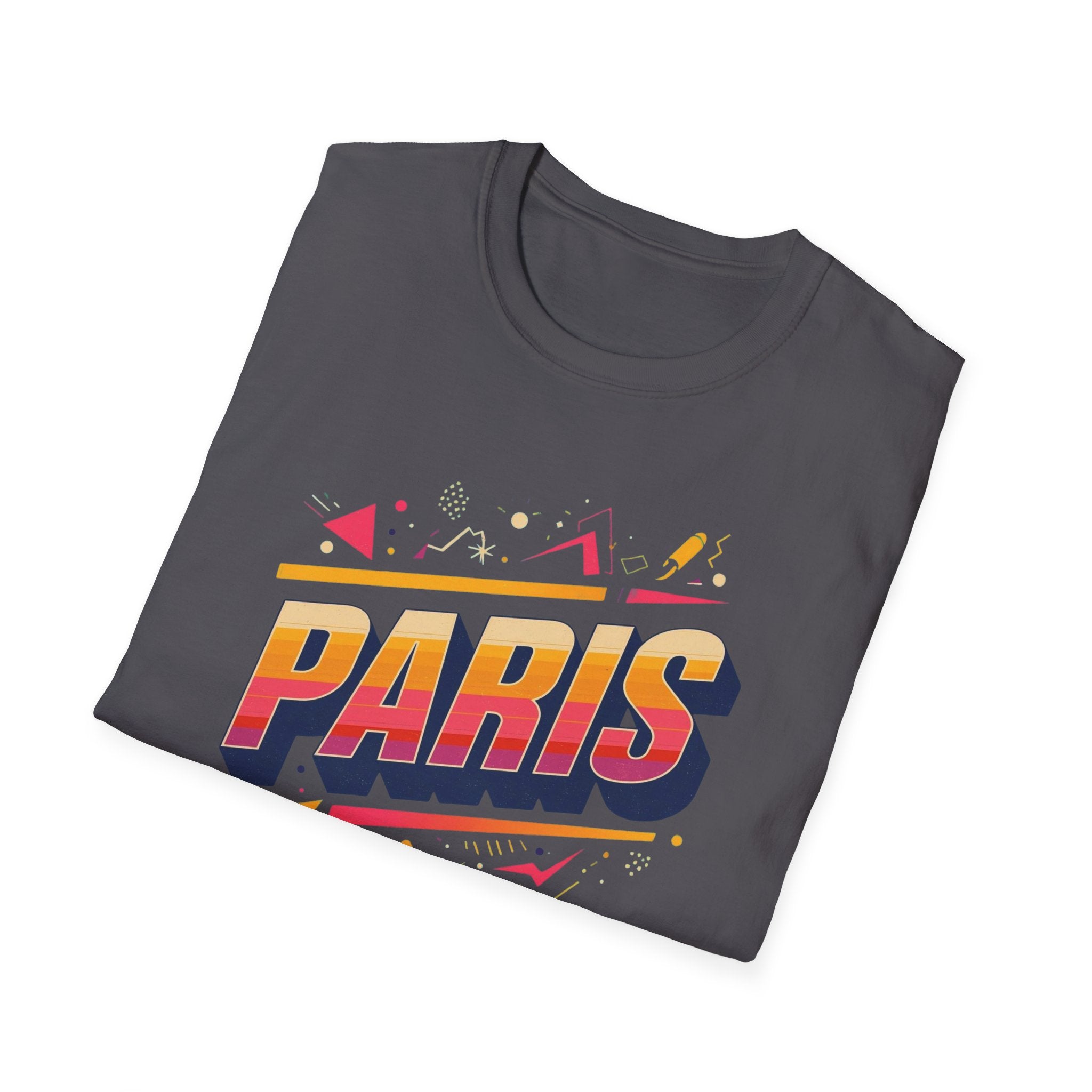 Paris Retro Graphic T-Shirt — Vintage 80s Style Travel Tee