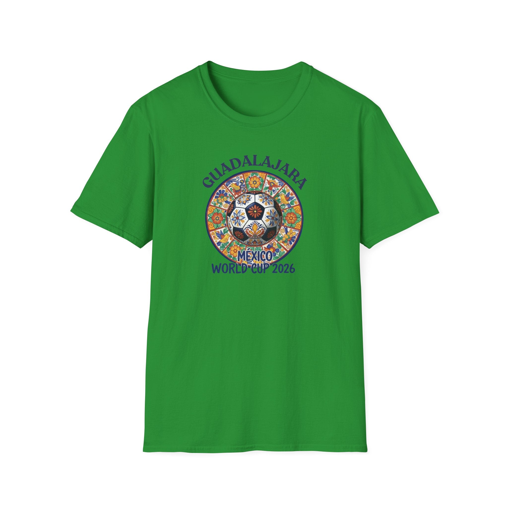 Guadalajara Mexico World Cup 2026 Soccer T-Shirt — Colorful Aztec Ball Design
