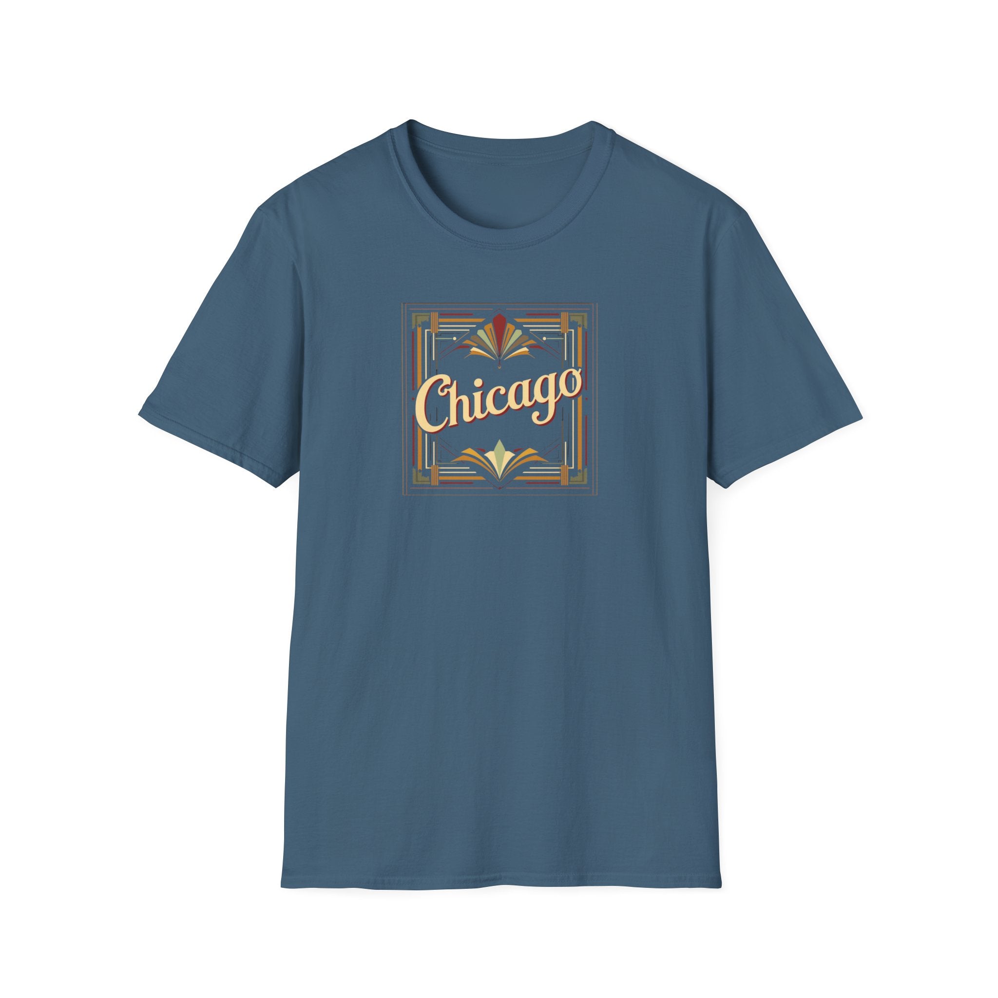 Chicago Art Deco Script T-Shirt | Vintage City Typography