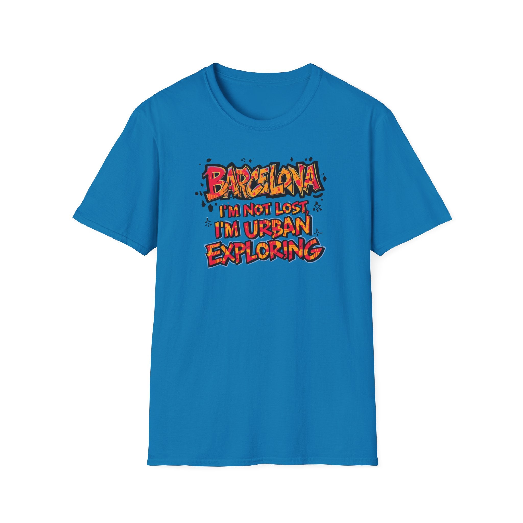 Barcelona Urban Exploring T-Shirt — "I'm Not Lost, I'm Urban Exploring" Travel Tee