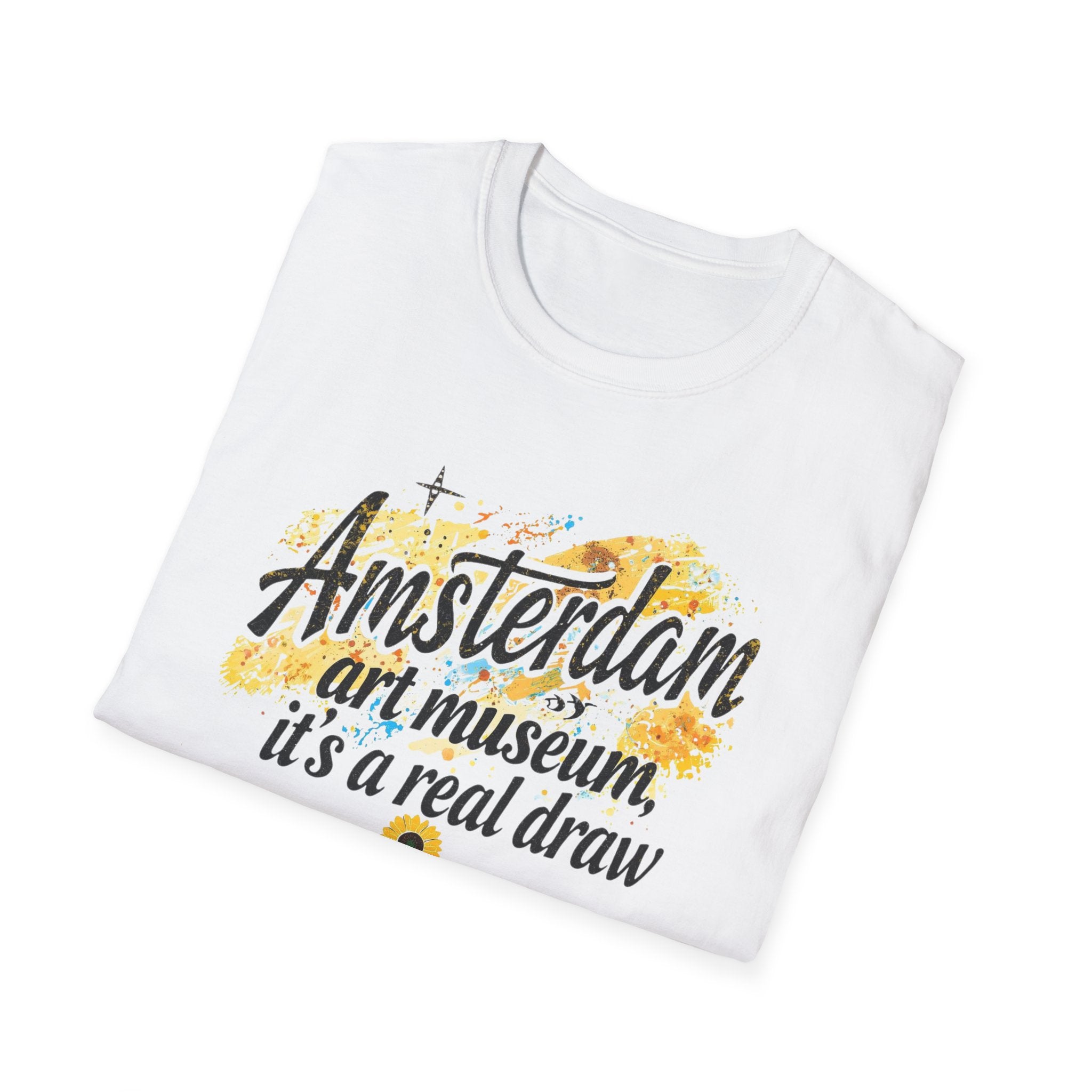 Amsterdam Art Museum T-Shirt — "Amsterdam: art museum, it's a real draw" Travel Tee
