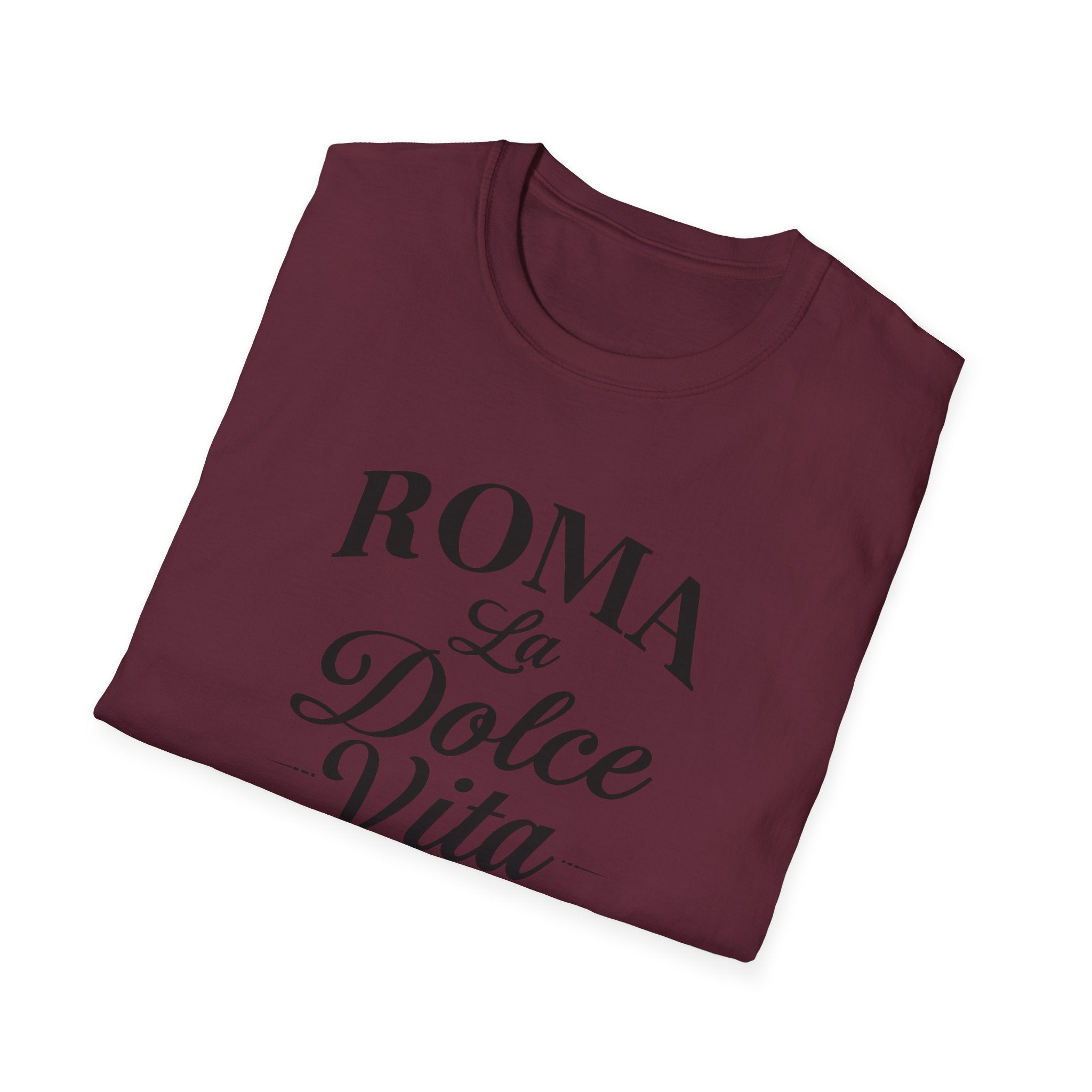 Roma La Dolce Vita T-Shirt | Italian Typography Travel Tee