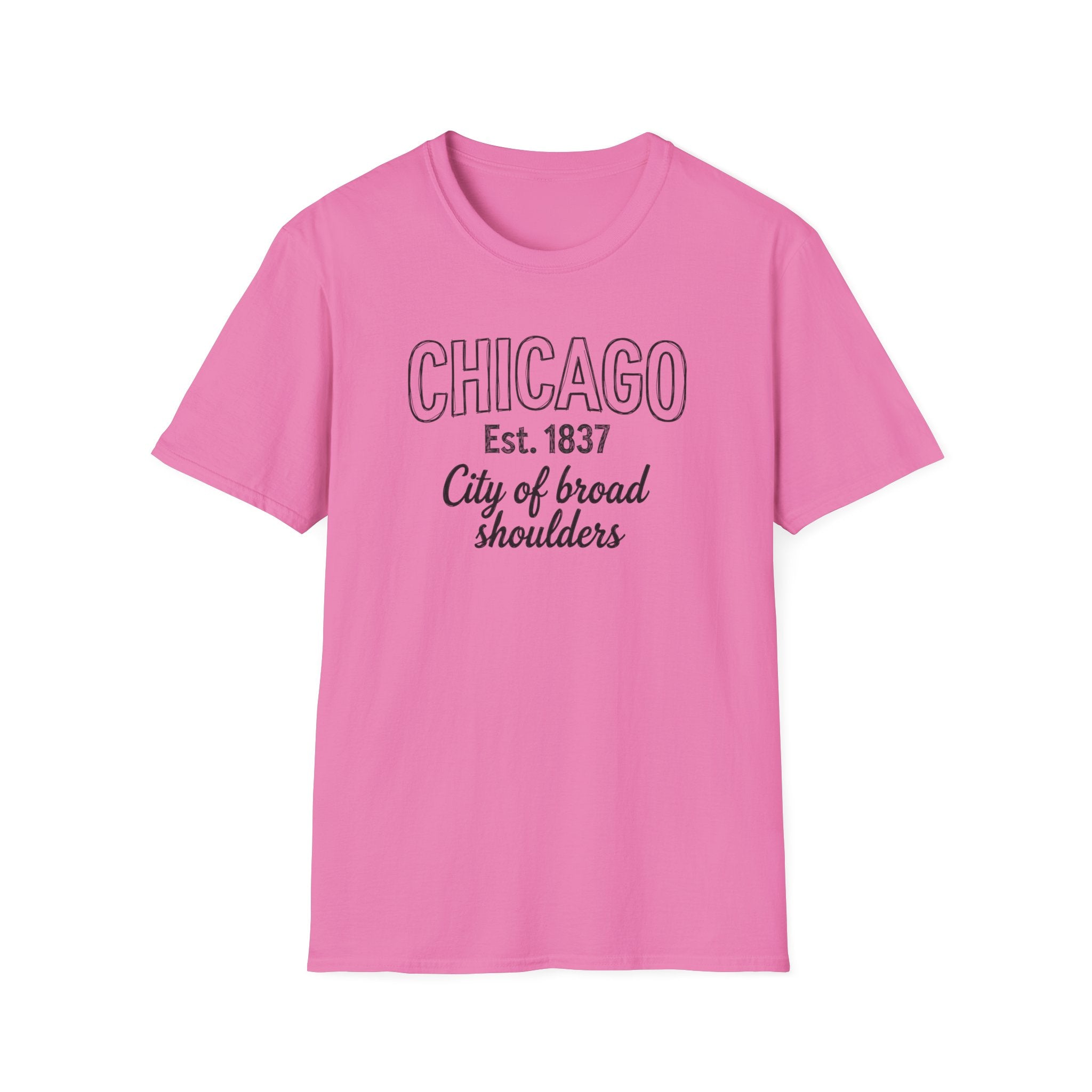 Chicago "City of Broad Shoulders" T-Shirt — Est. 1837 Vintage City Tee