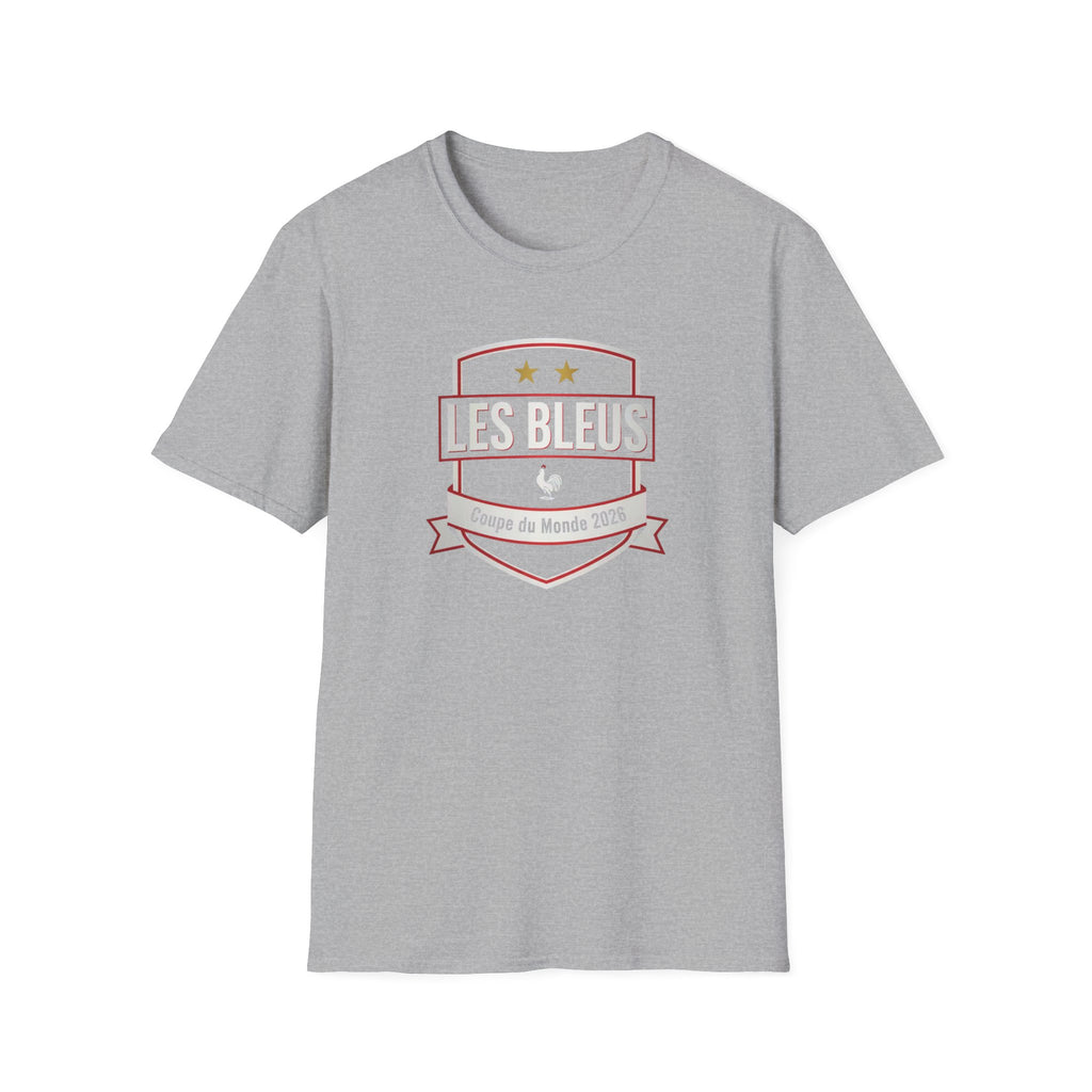 Les Bleus Shield T-Shirt – Coupe du Monde 2026 French Soccer Fan Tee
