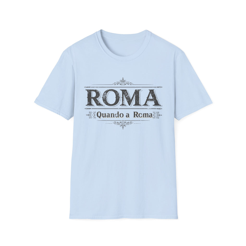 ROMA Vintage Typography T-Shirt | Quando a Roma travel souvenir