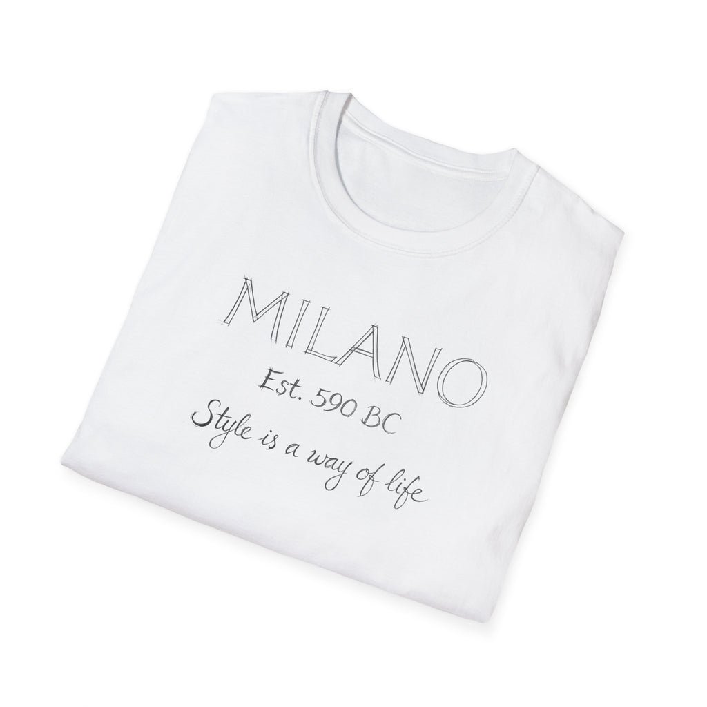 Milano Est. 1400 BC "Style Is a Way of Life" T-Shirt
