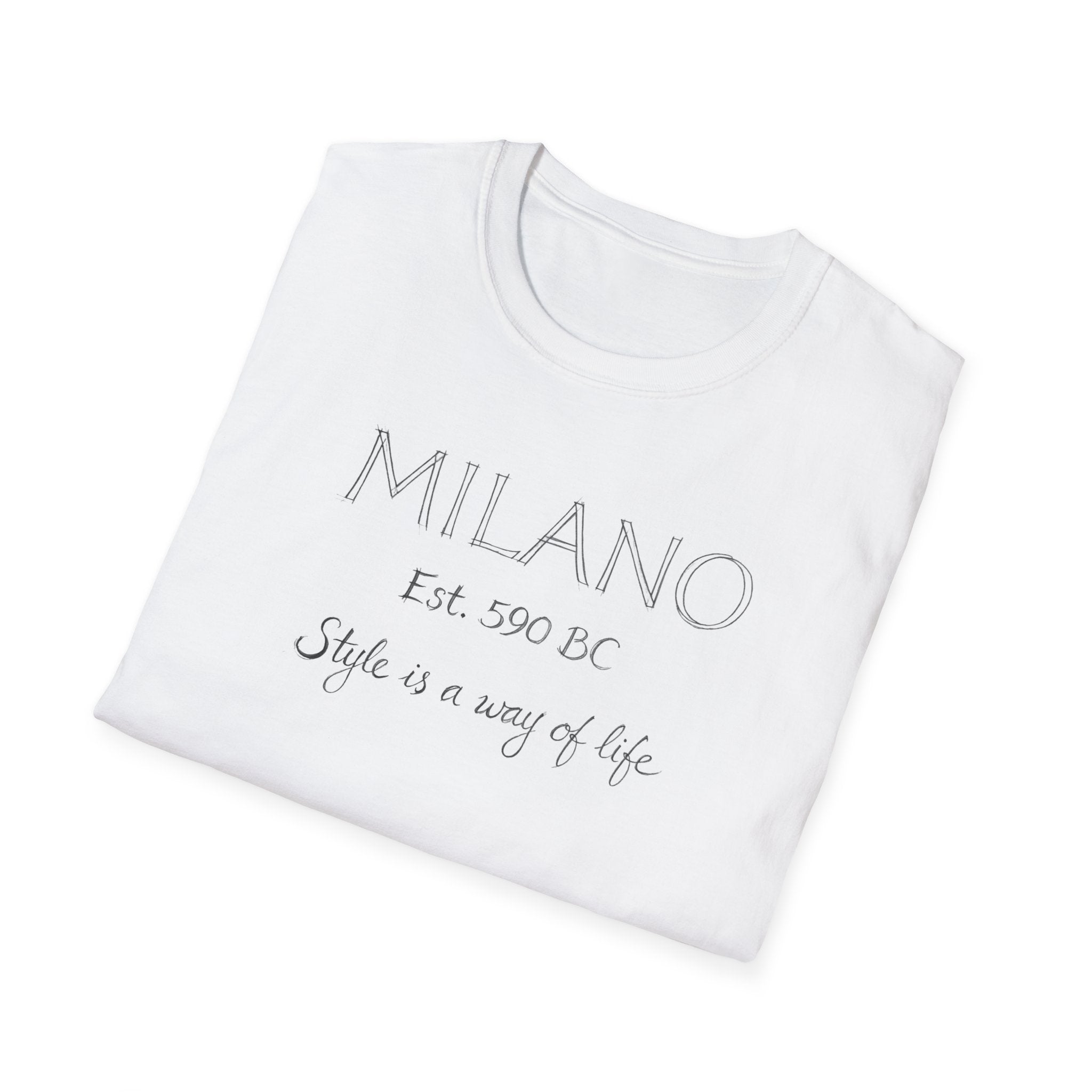 Milano Est. 1400 BC "Style Is a Way of Life" T-Shirt