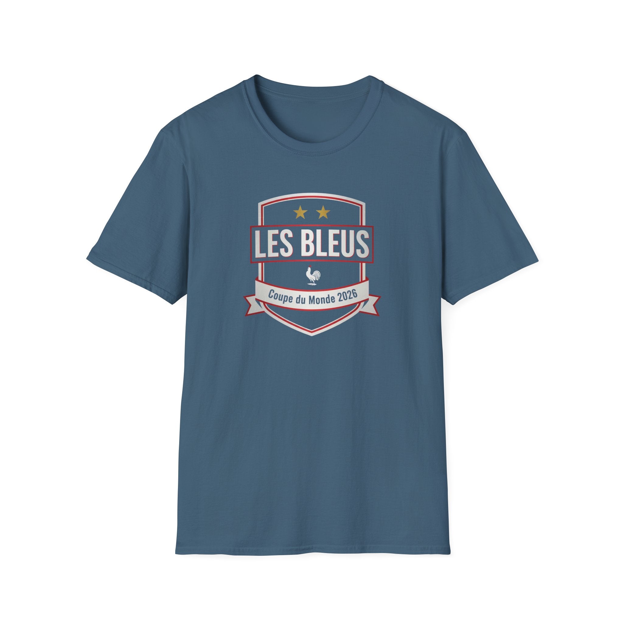 Les Bleus Shield T-Shirt – Coupe du Monde 2026 French Soccer Fan Tee