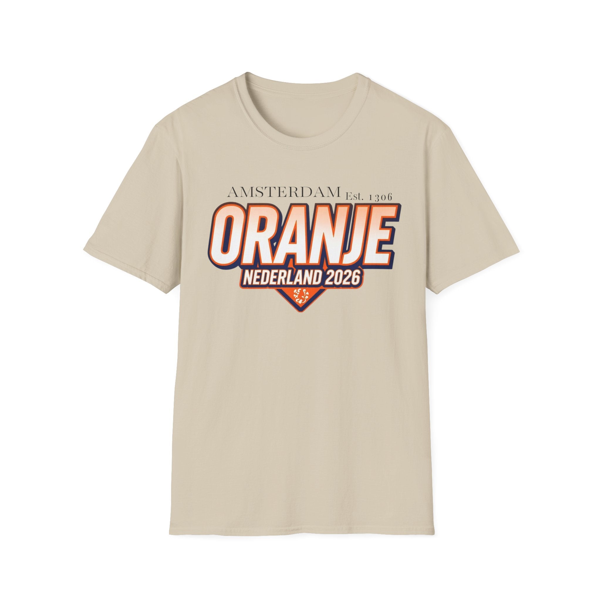 Oranje Nederland 2026 T-Shirt – Amsterdam Football Fan Tee