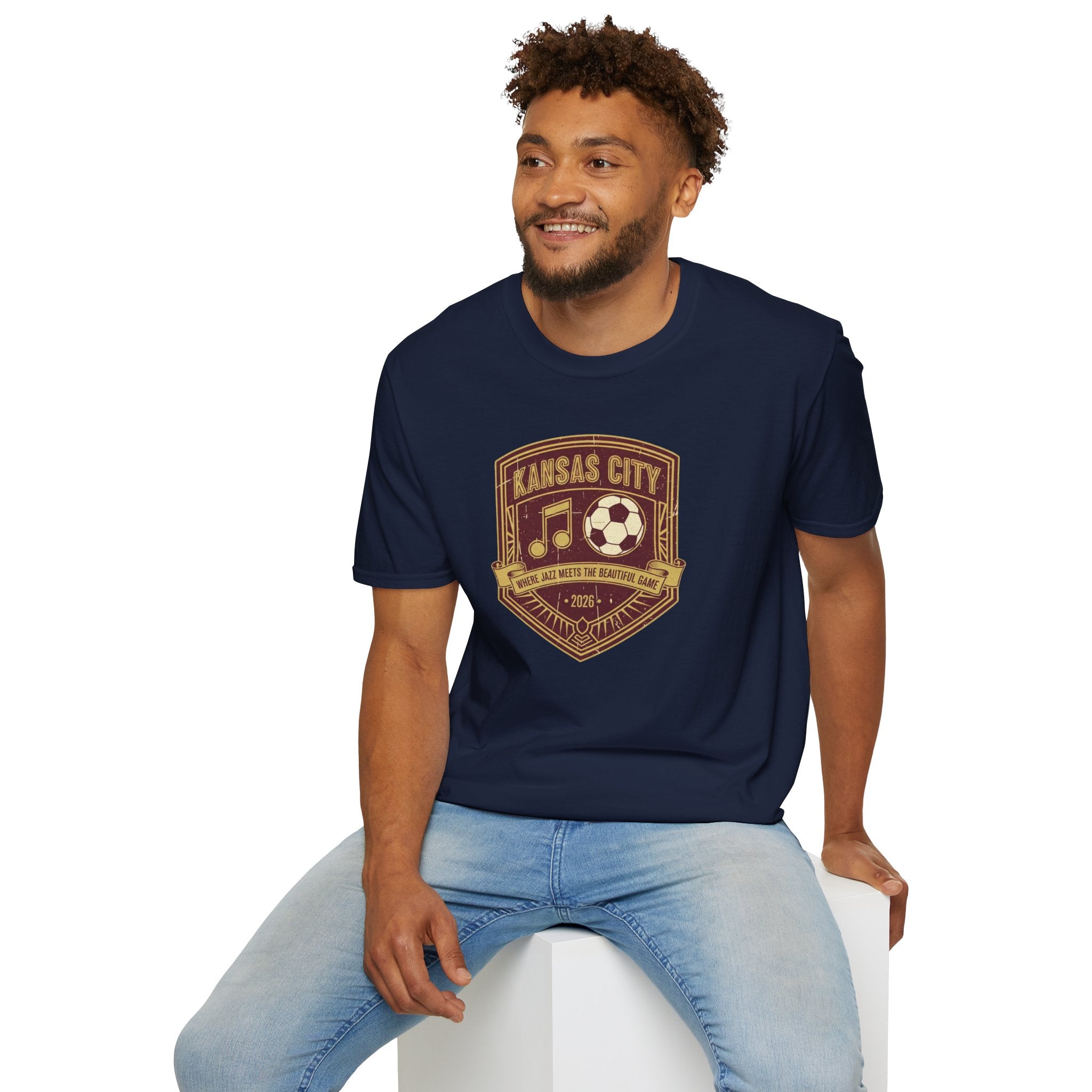 Kansas City Music & Soccer Crest T-Shirt