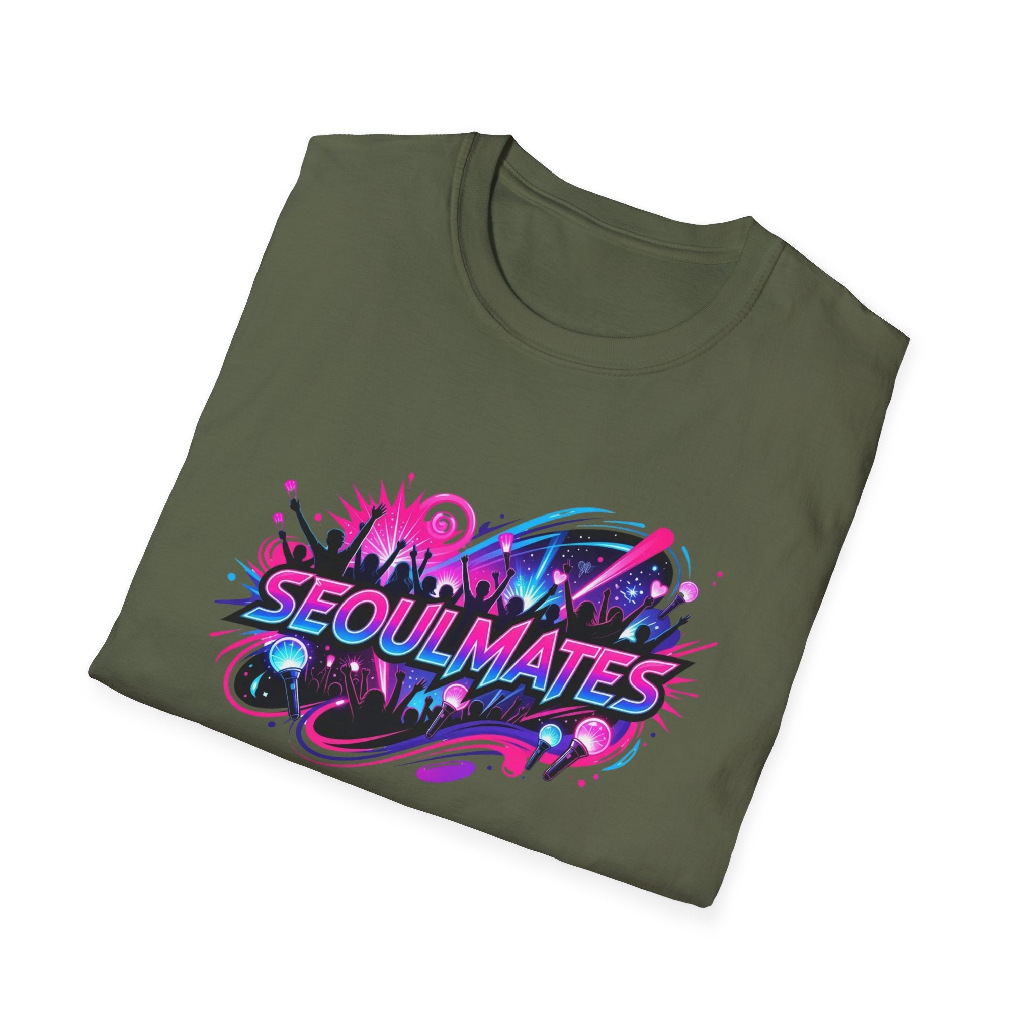 Seoulmates Graphic T-Shirt — Neon K-Pop City Vibe Tee