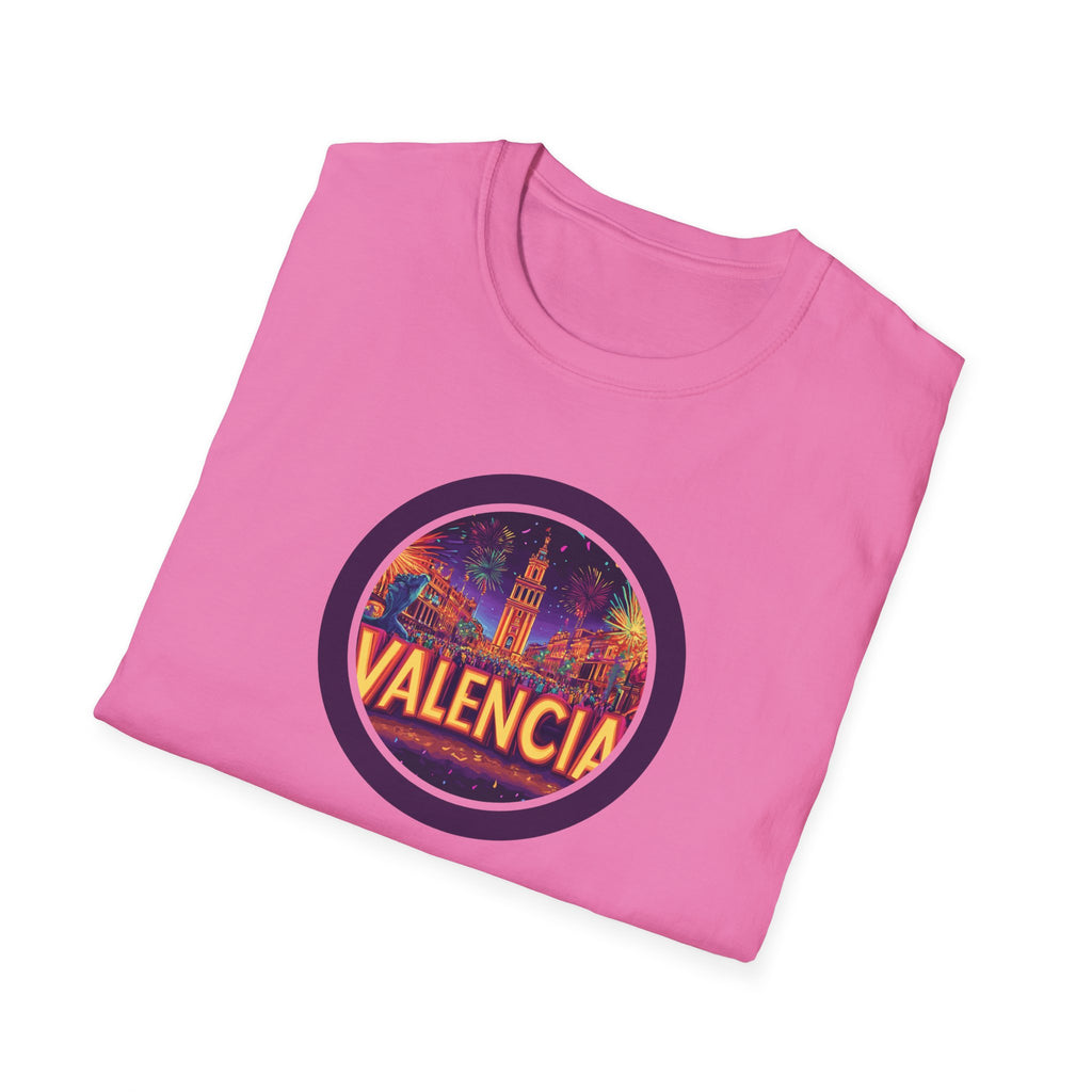 Valencia skyline circle logo T-Shirt | Spain travel souvenir