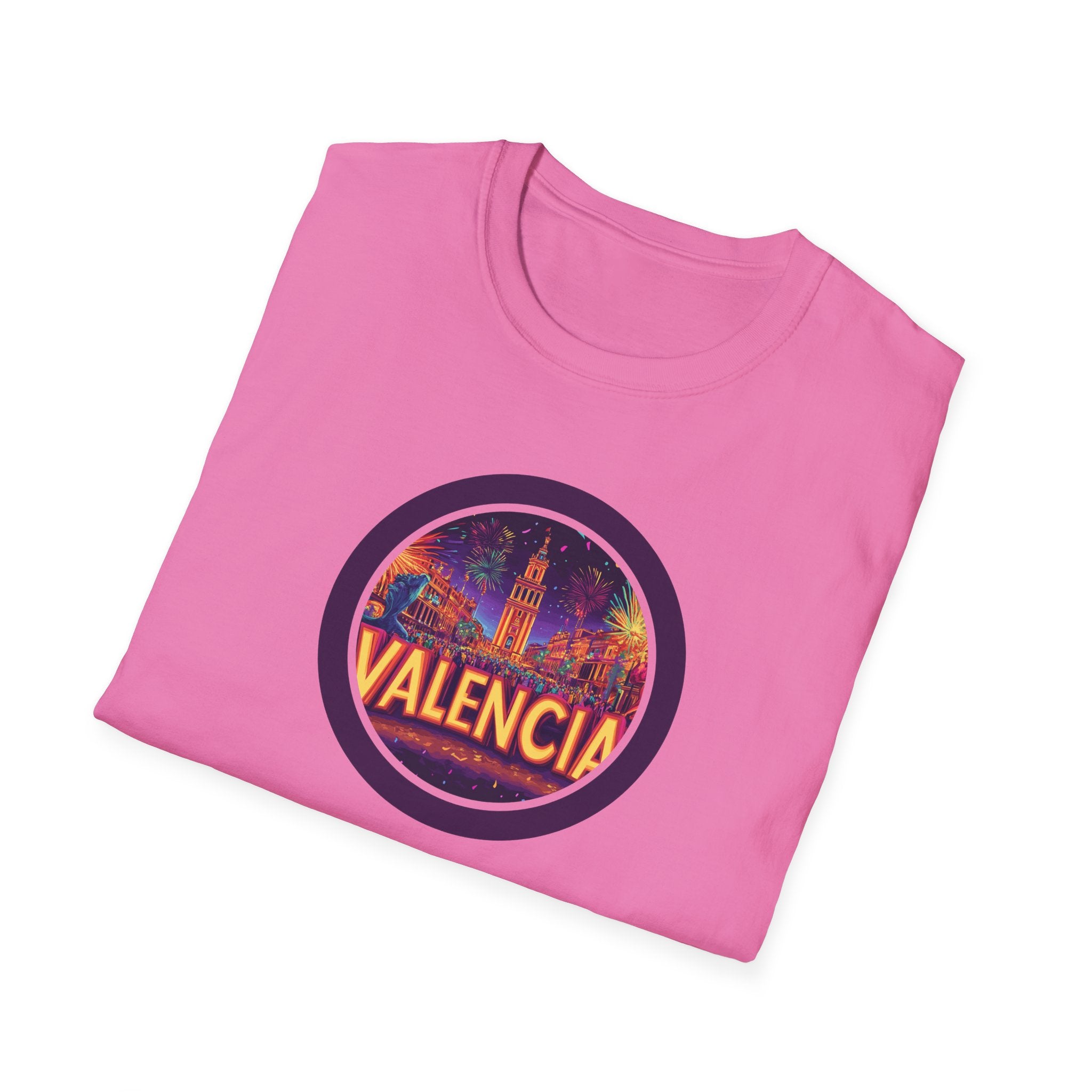 Valencia skyline circle logo T-Shirt | Spain travel souvenir