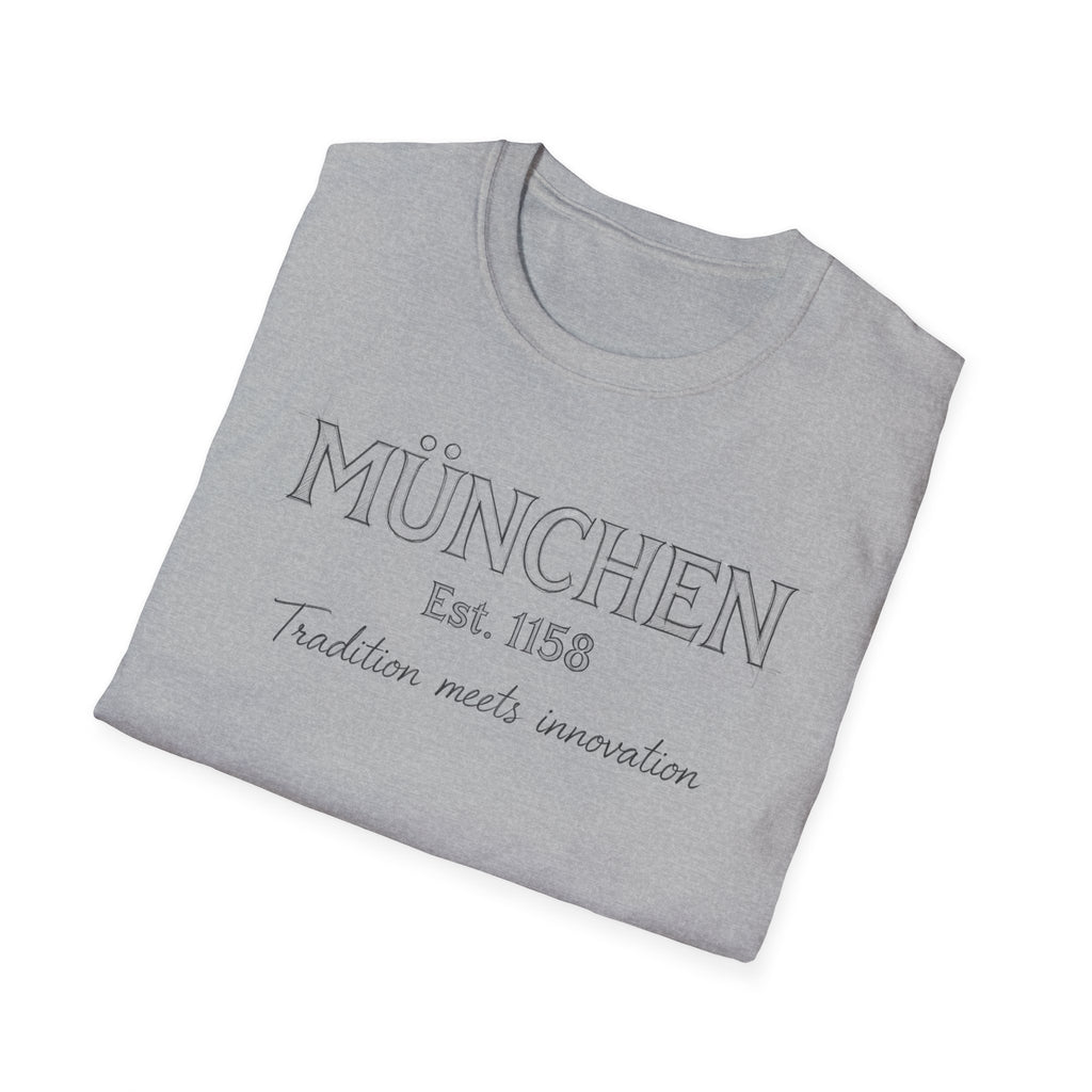 München Est. 1158 T-Shirt | Tradition Meets Innovation, Munich Typography Tee