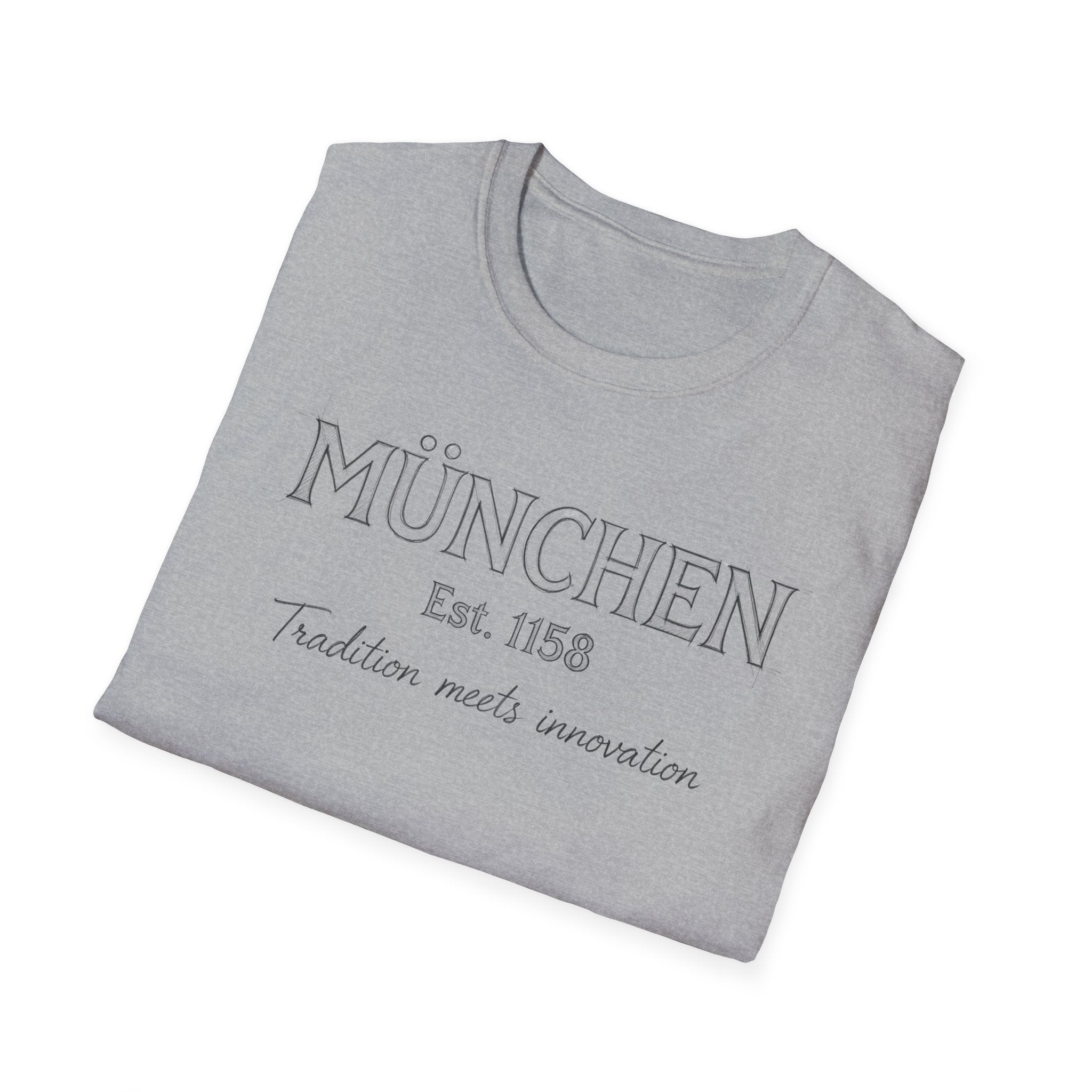 München Est. 1158 T-Shirt | Tradition Meets Innovation, Munich Typography Tee