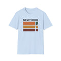 Chicago Retro Stripes T-Shirt | Vintage City Skyline Tee